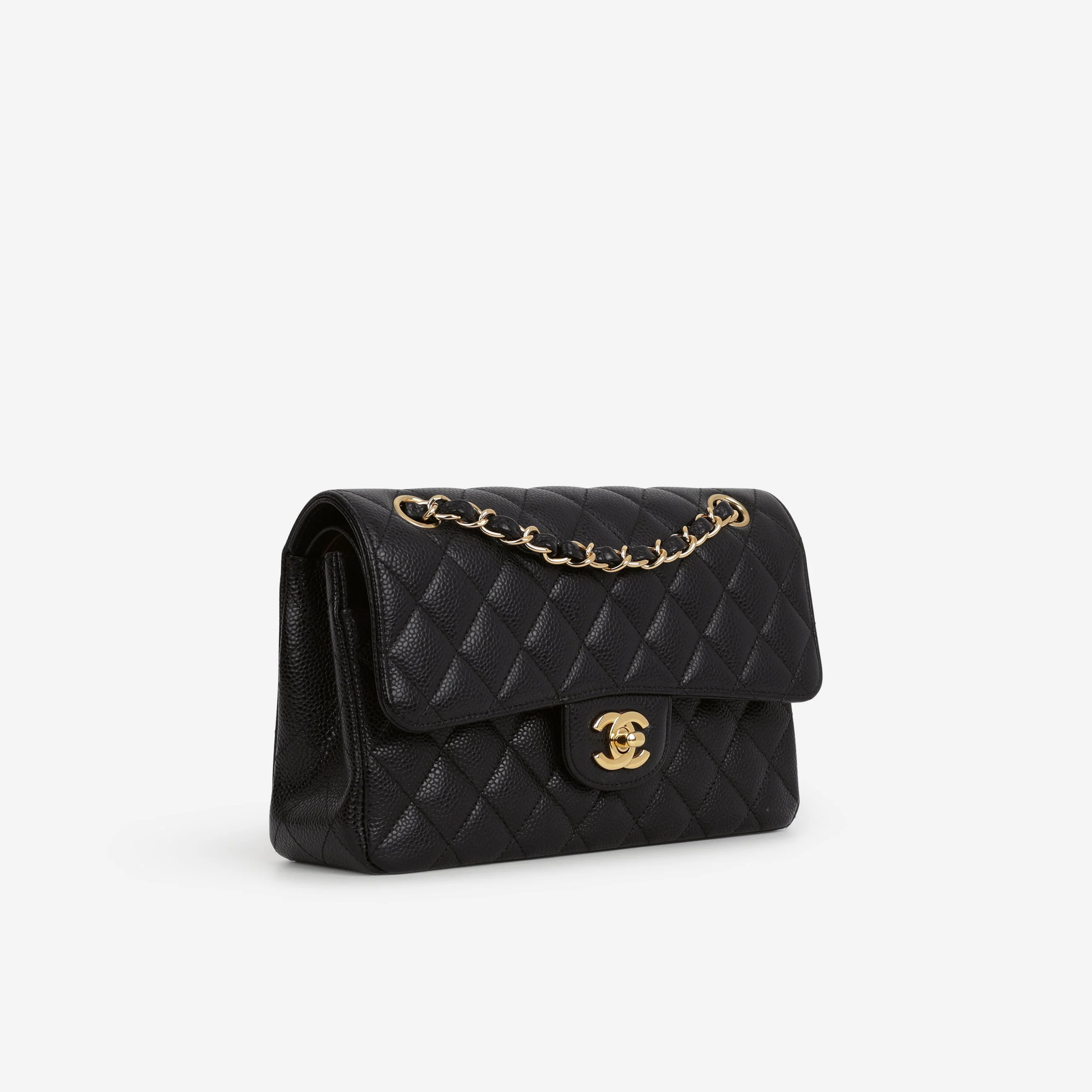 Chanel Small Classic Flap - Black Caviar | Gold Hardware - Image 2