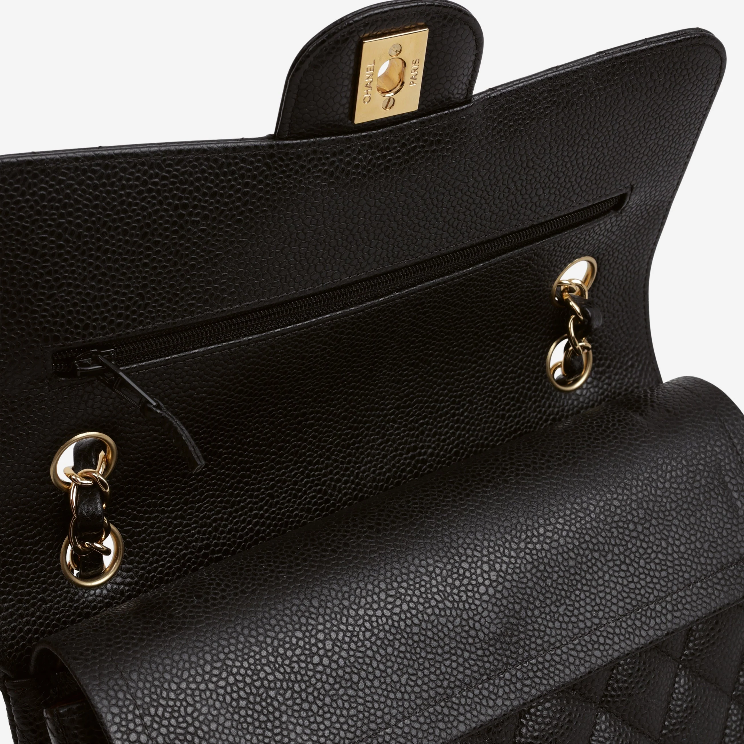 Chanel Small Classic Flap - Black Caviar | Gold Hardware - Image 5