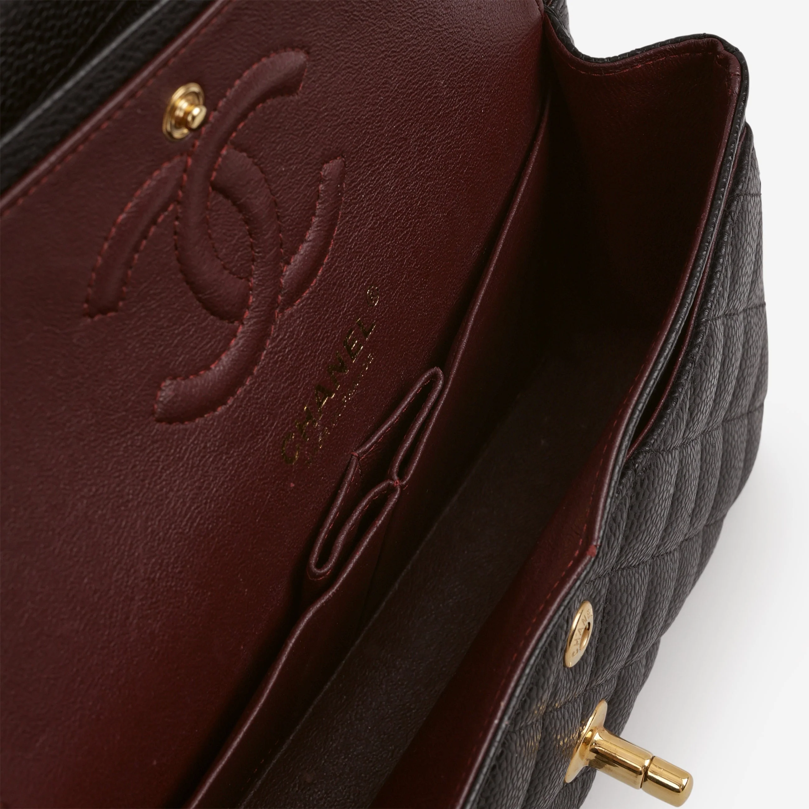 Chanel Small Classic Flap - Black Caviar | Gold Hardware - Image 6