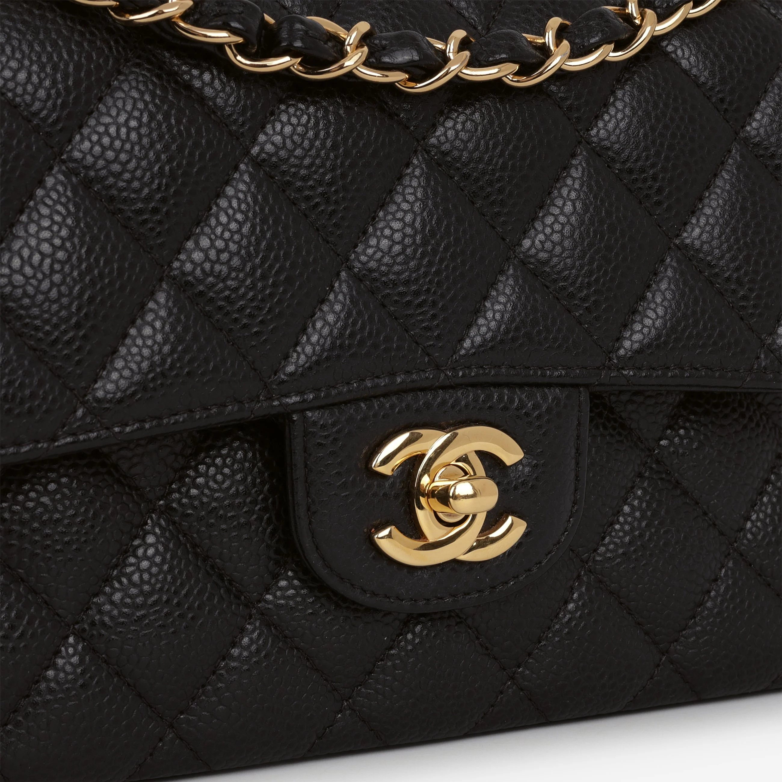 Chanel Small Classic Flap - Black Caviar | Gold Hardware - Image 8