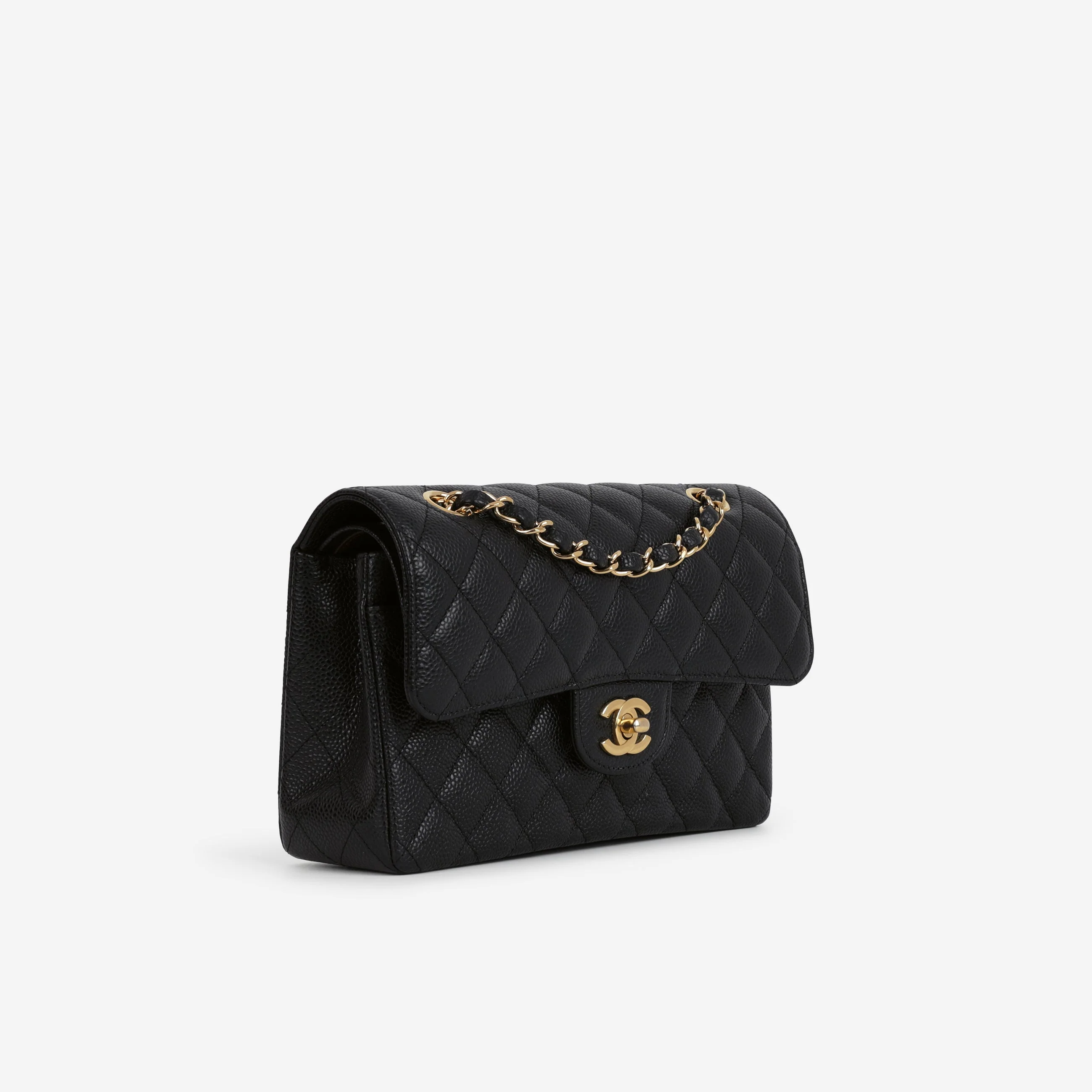 Chanel Small Classic Flap - Black Caviar | Gold Hardware - Image 2