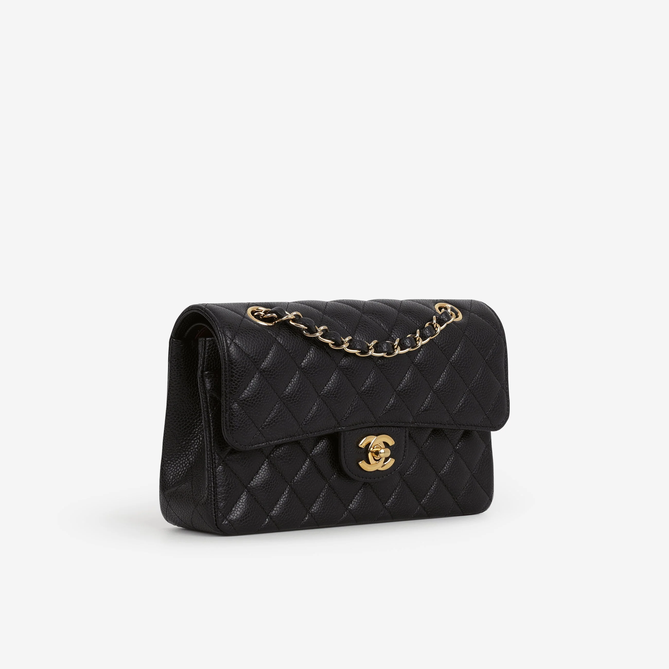 Chanel Small Classic Flap - Black Caviar | Gold Hardware - Image 2