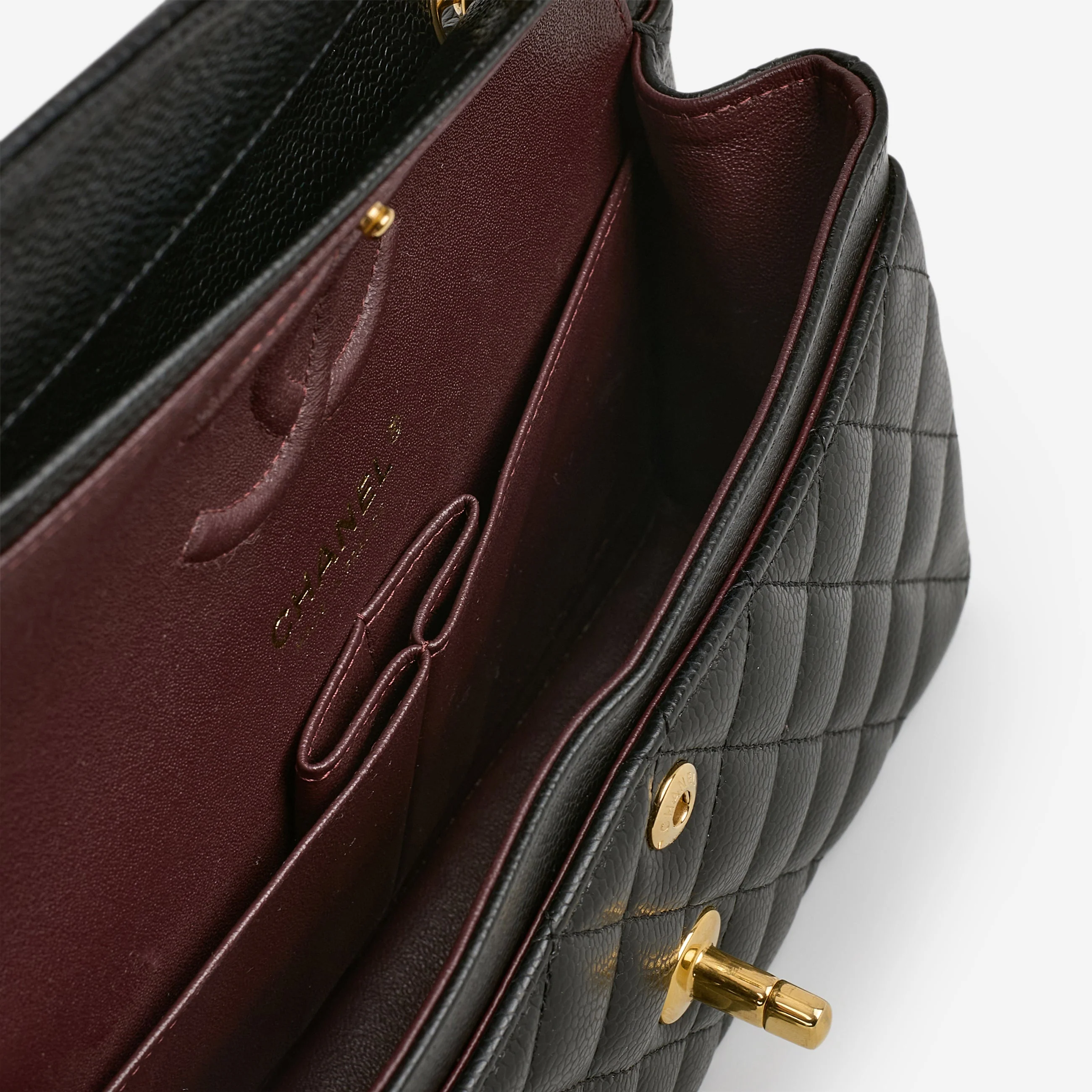 Chanel Small Classic Flap - Black Caviar | Gold Hardware - Image 11