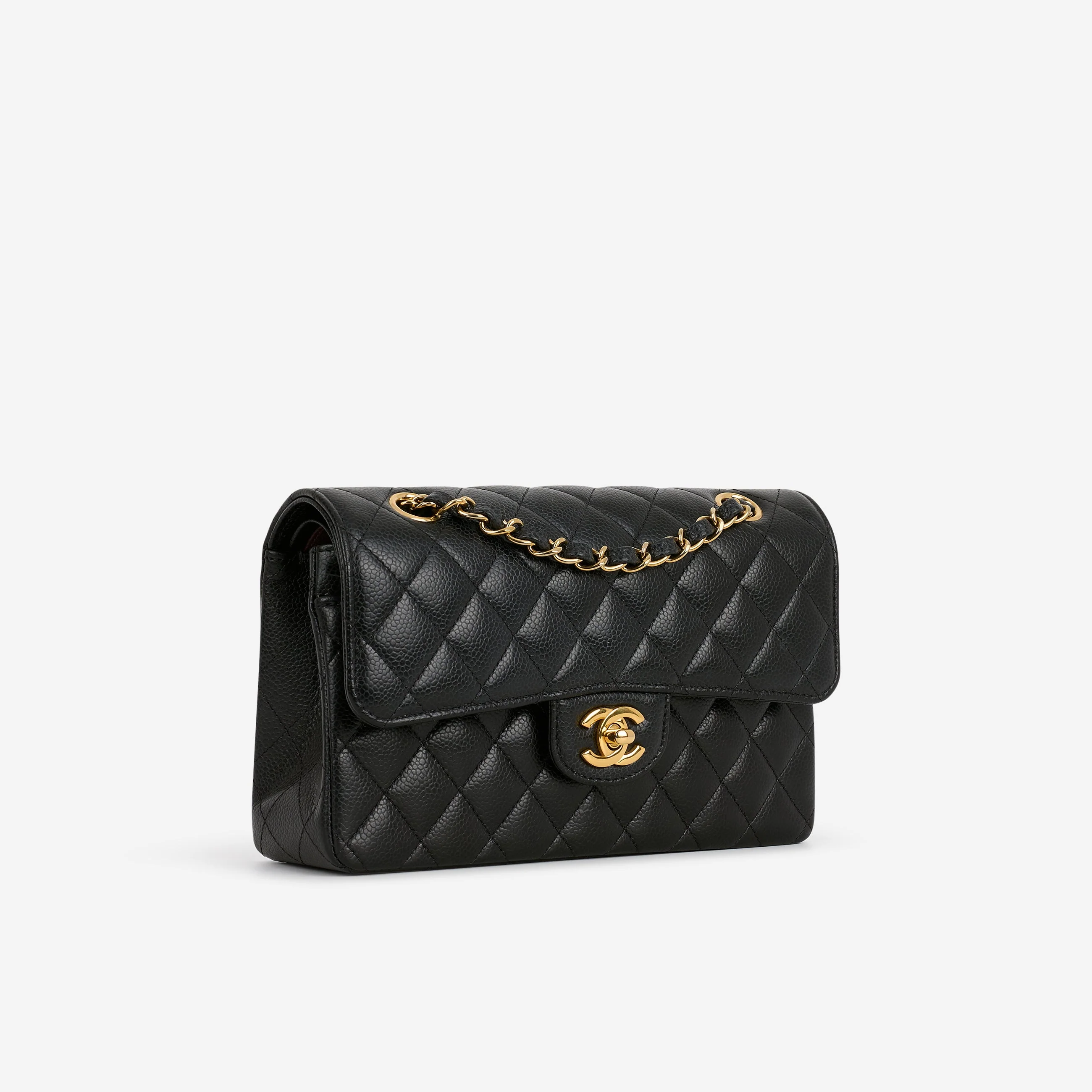Chanel Small Classic Flap - Black Caviar | Gold Hardware - Image 2