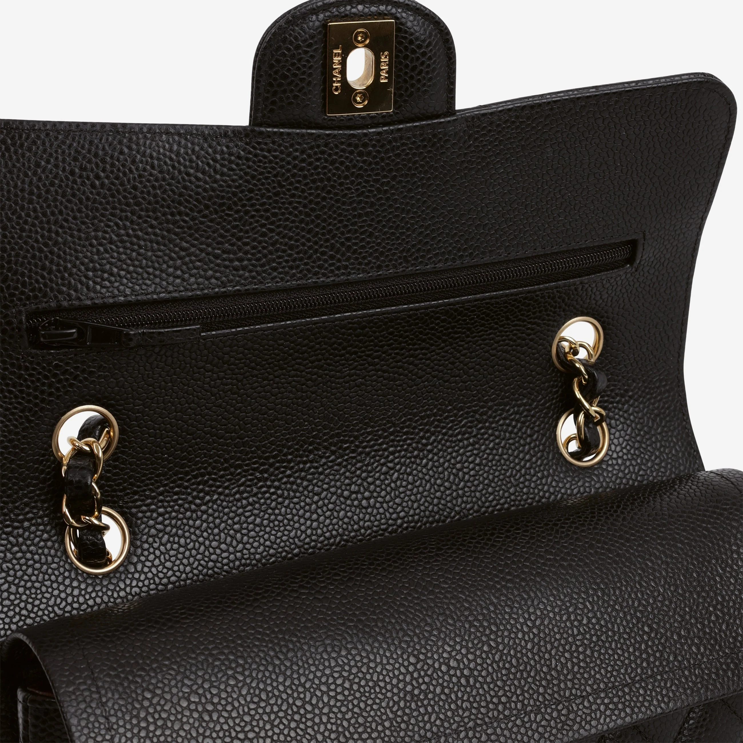 Chanel Small Classic Flap - Black Caviar | Gold Hardware - Image 5