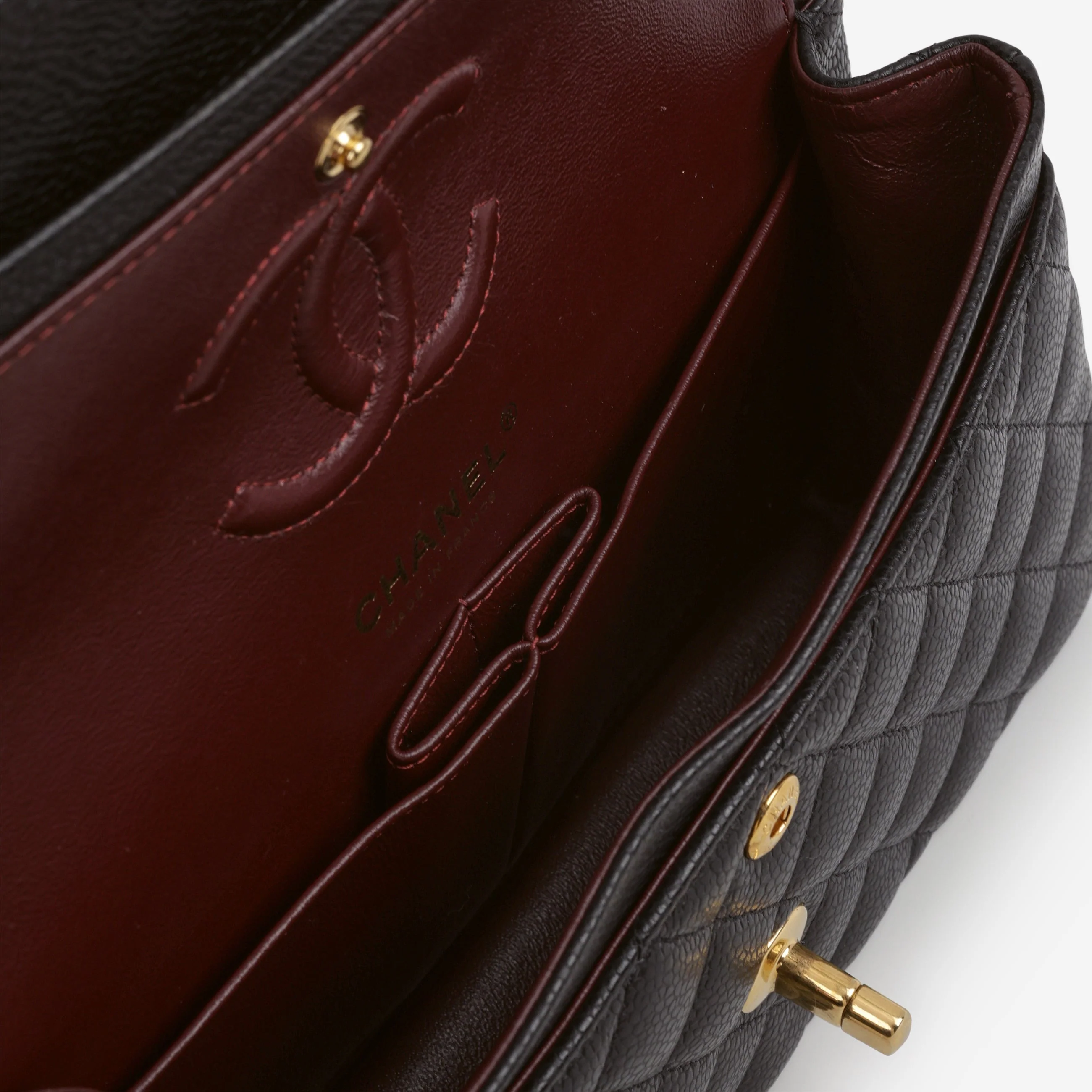Chanel Small Classic Flap - Black Caviar | Gold Hardware - Image 6