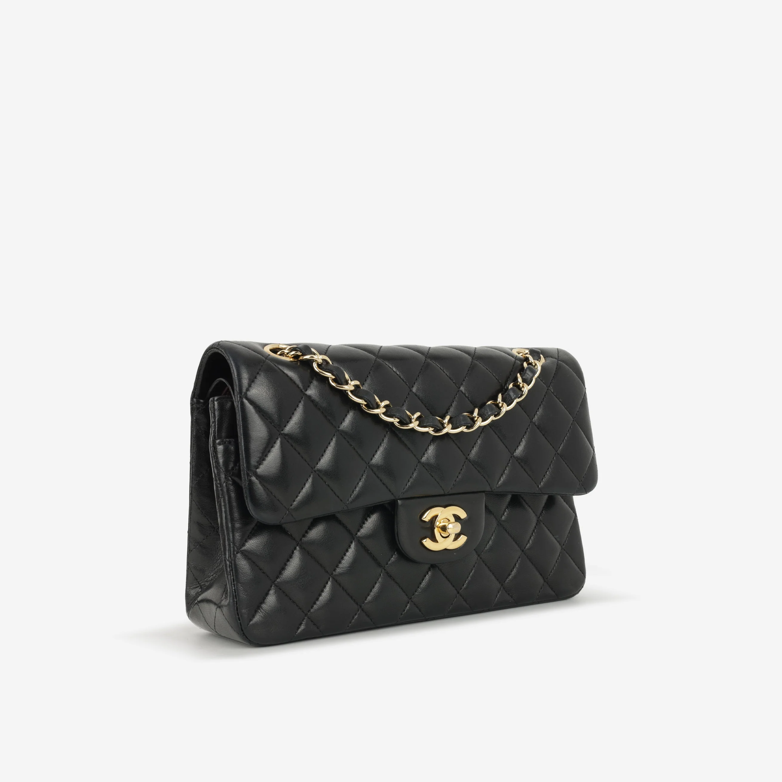 Chanel Small Classic Flap - Black Lambskin | Gold Hardware - Image 2