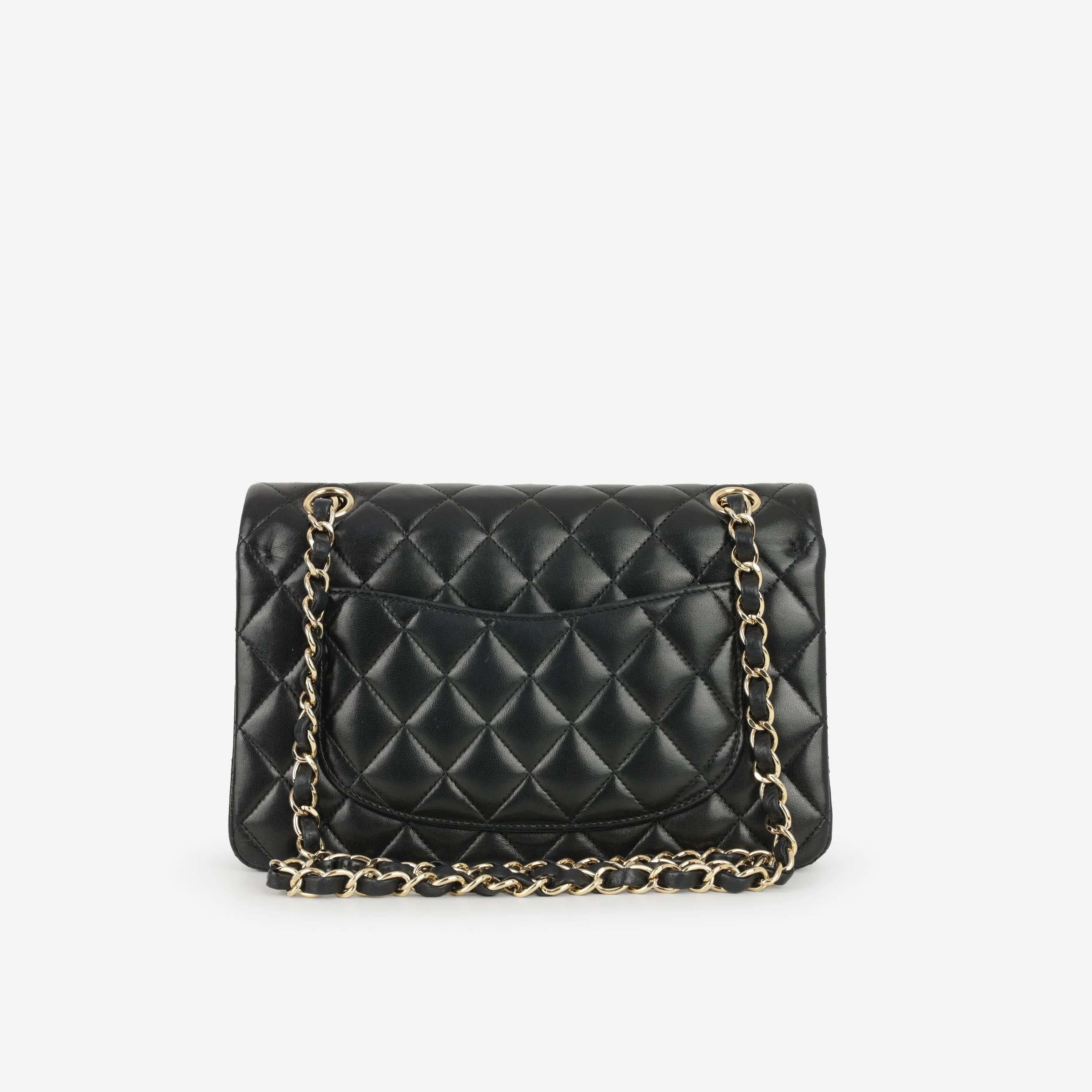 Chanel Small Classic Flap - Black Lambskin | Gold Hardware - Image 3