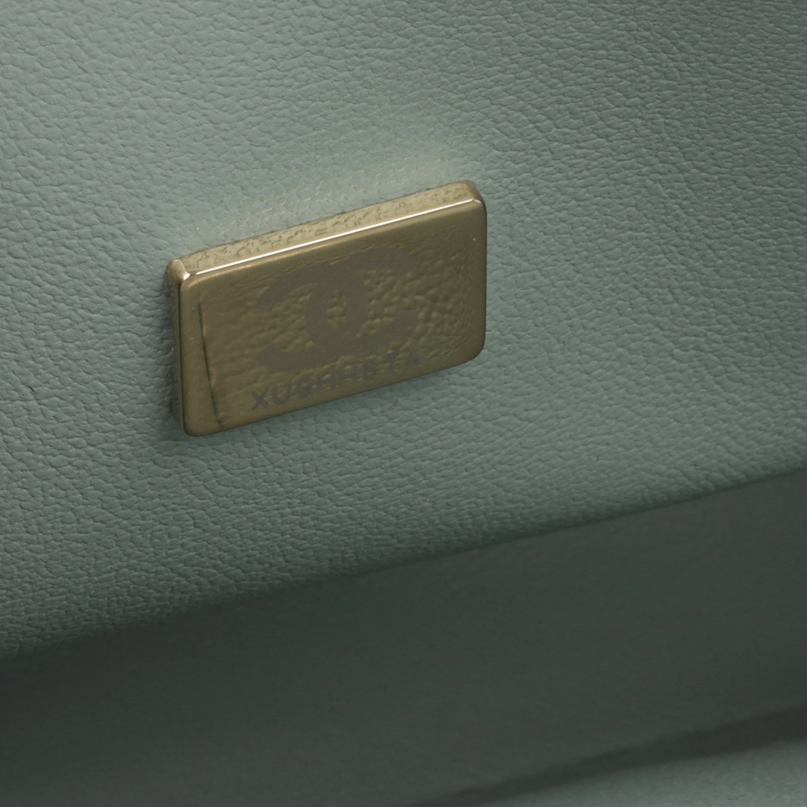 Chanel Small Classic Flap - Sage Green Caviar | Champagne Gold Hardware - Image 8