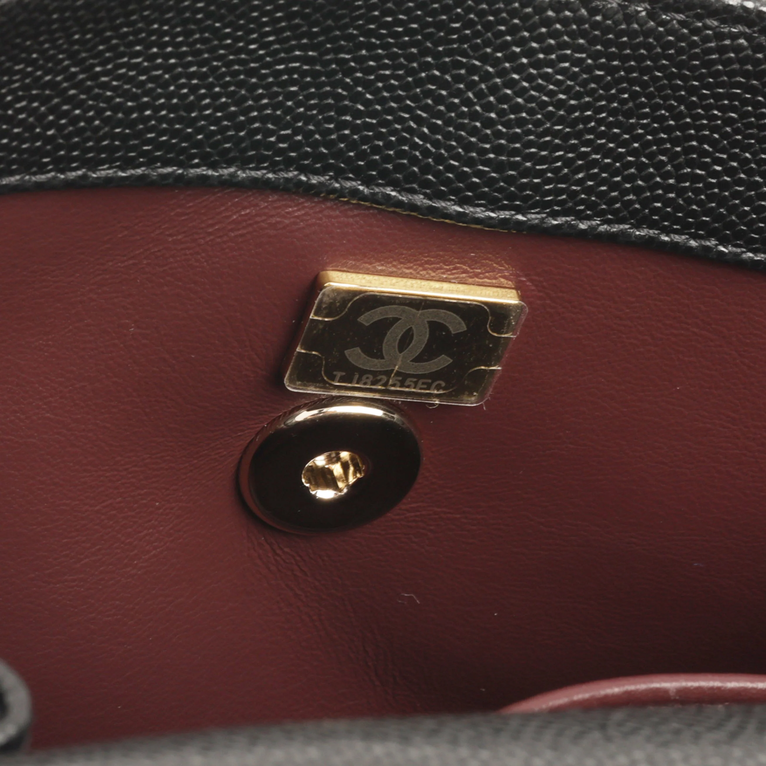Chanel Small Coco Handle - Black Caviar | Champagne Gold Hardware - Image 6