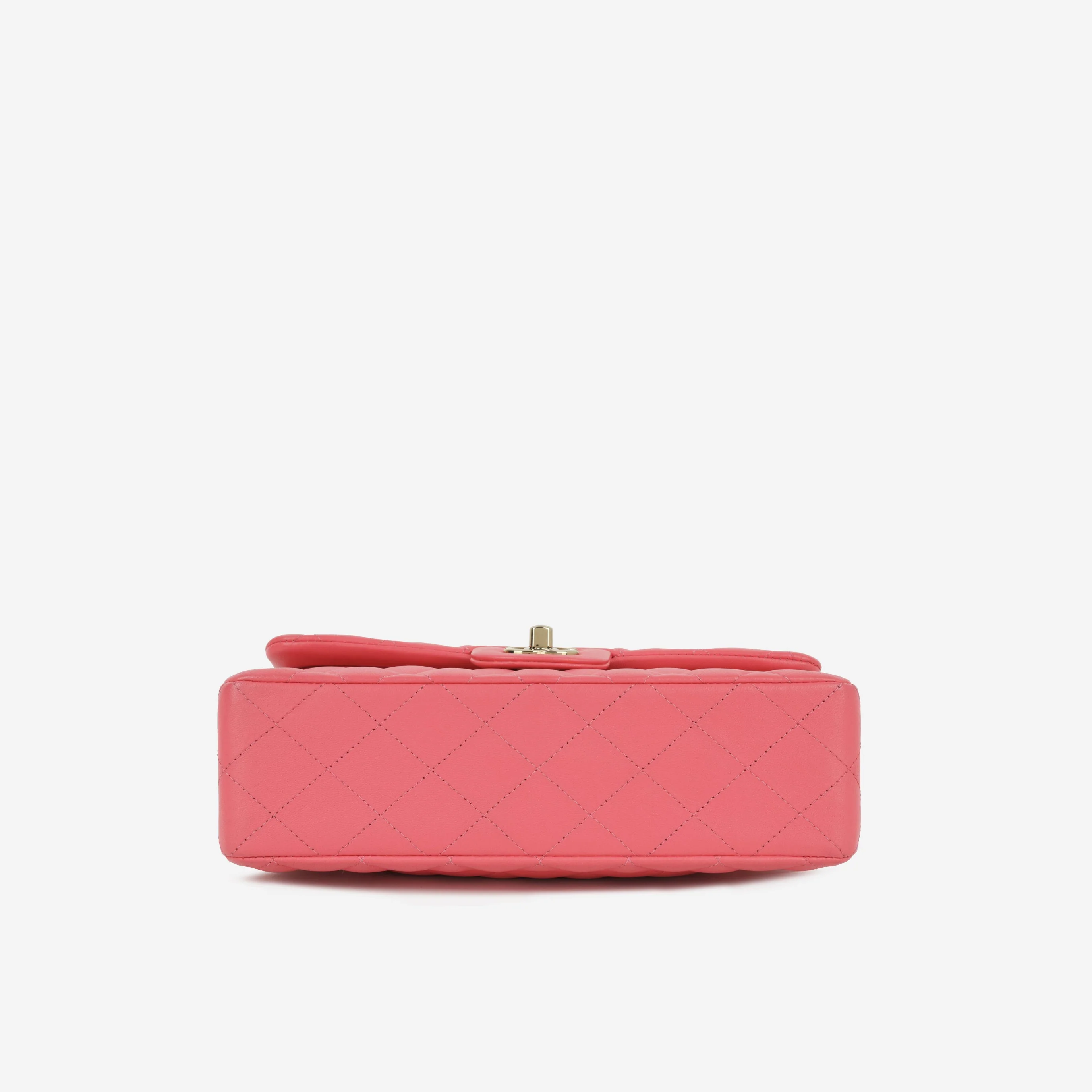 Chanel Small Double Classic Flap - Pink Lambskin | Champagne-Gold Hardware - Image 4