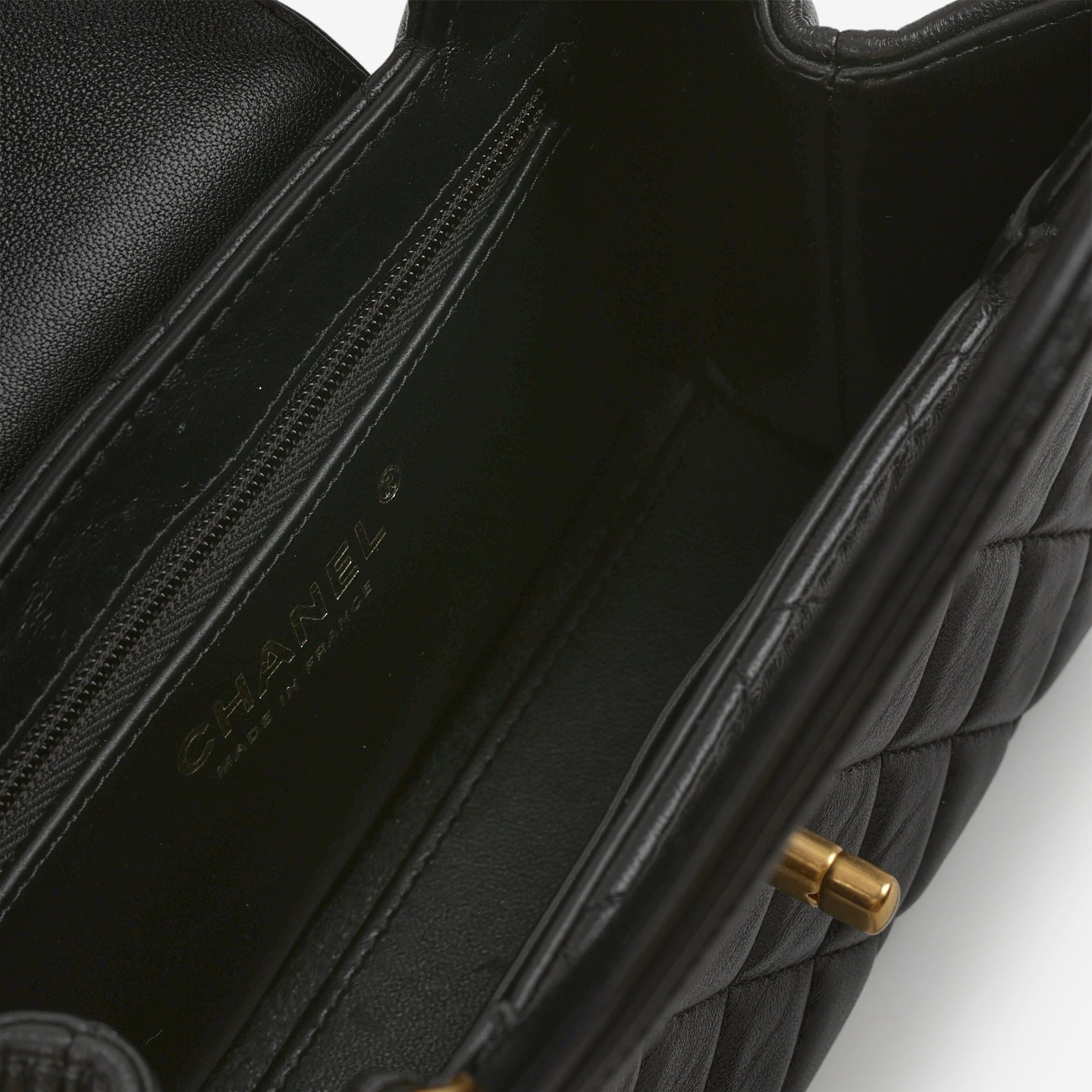 Chanel Small Kelly Re-Edition - Black Lambskin | Gold Hardware - Image 5