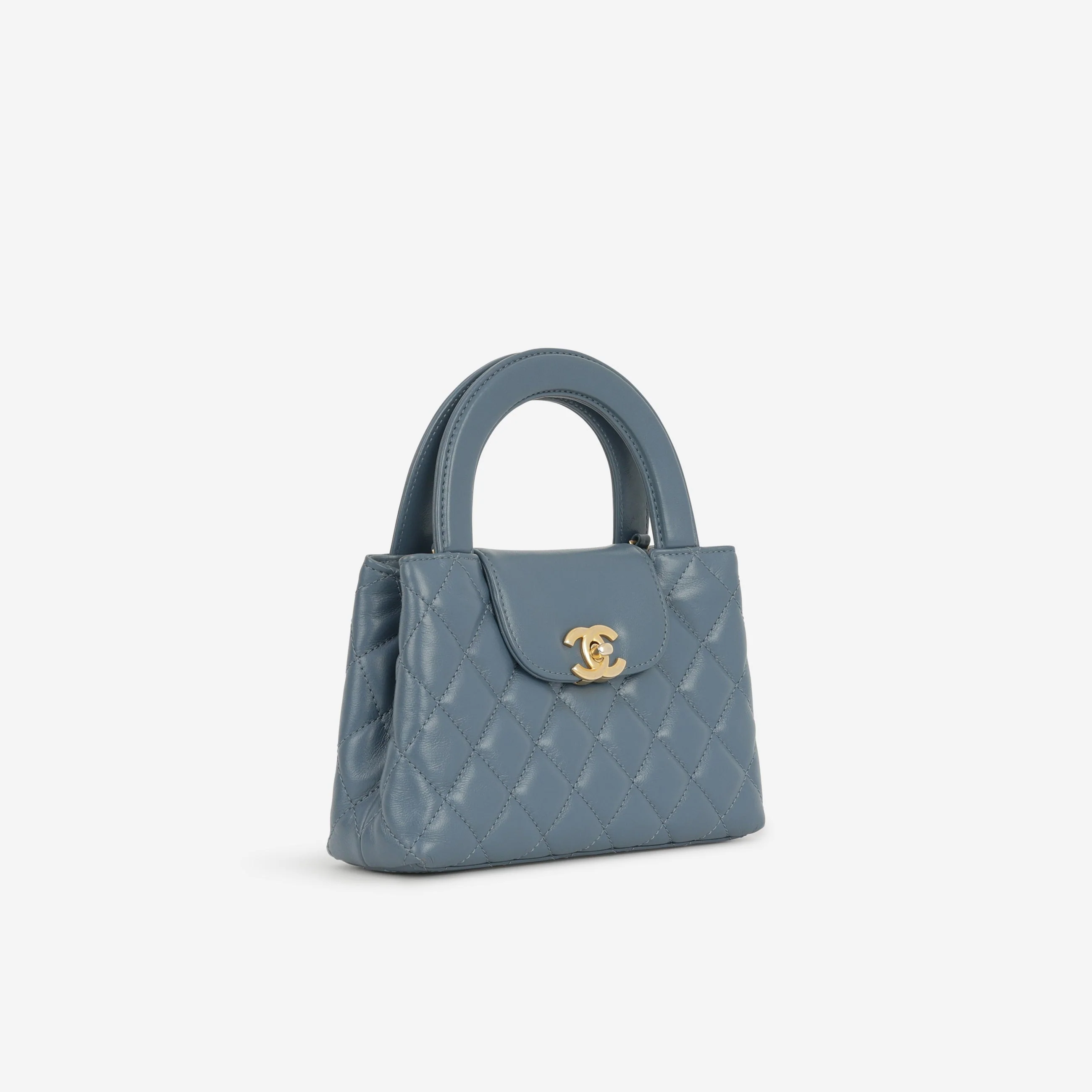 Chanel Small Kelly Re-Edition - Blue Lambskin | Gold Hardware - Image 2