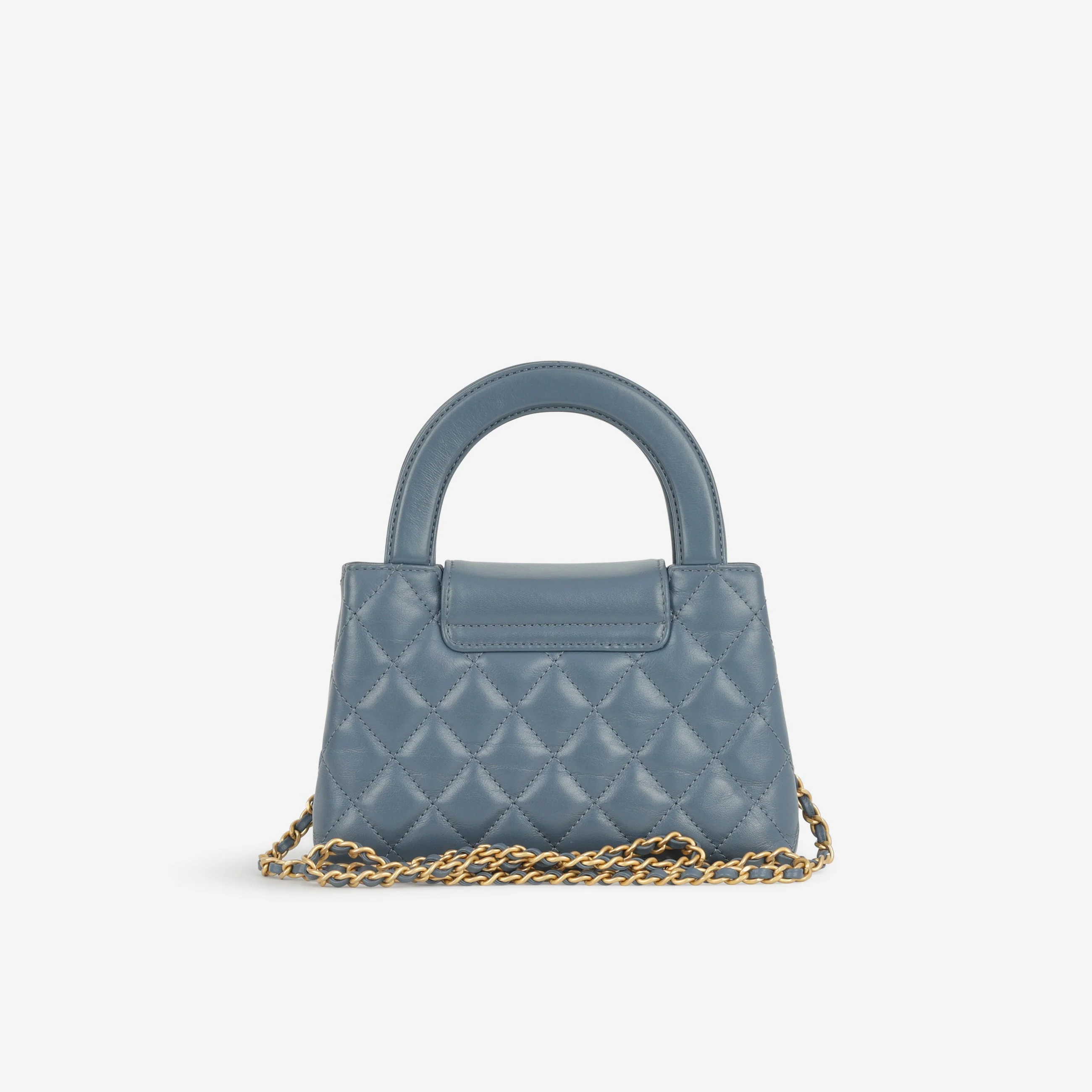 Chanel Small Kelly Re-Edition - Blue Lambskin | Gold Hardware - Image 4