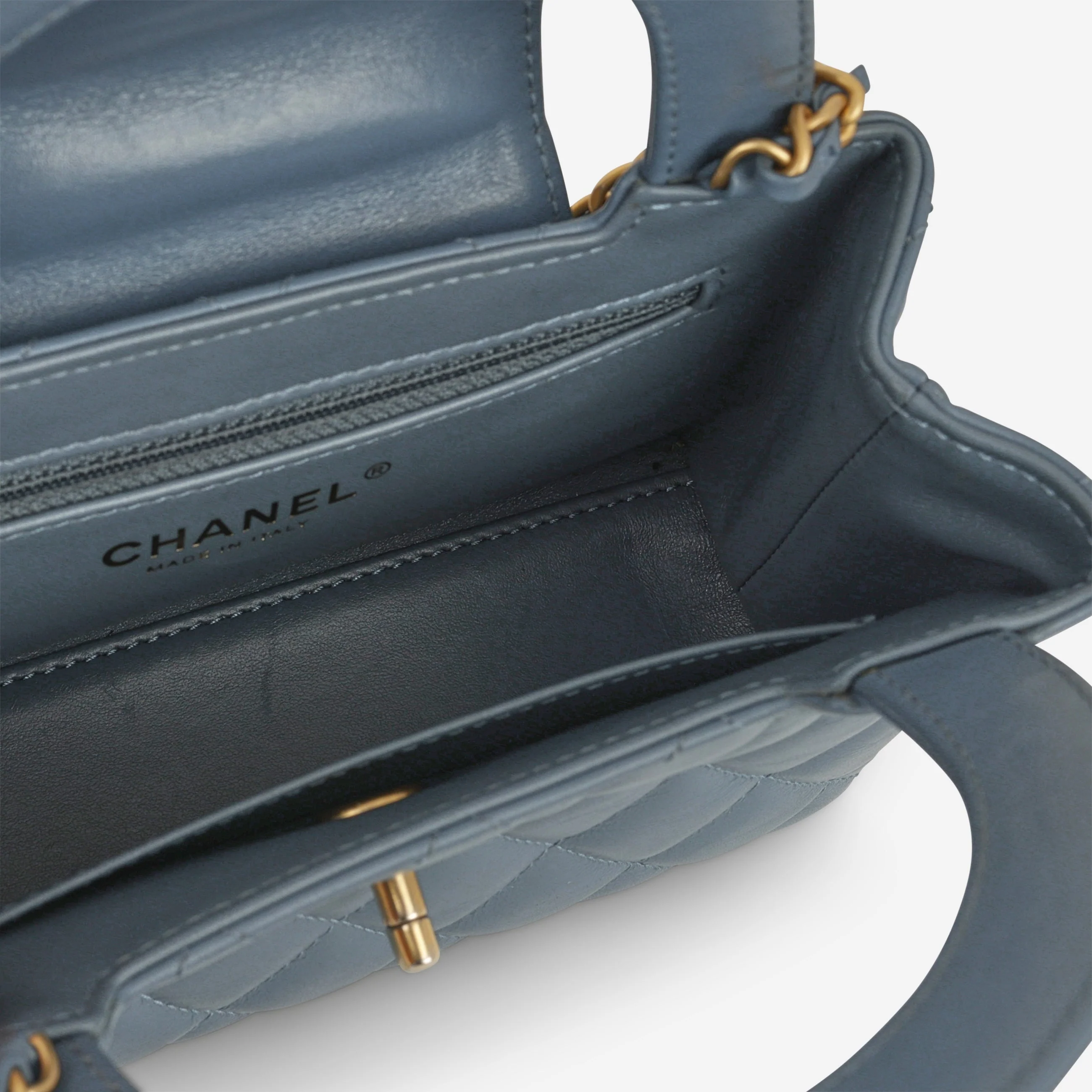 Chanel Small Kelly Re-Edition - Blue Lambskin | Gold Hardware - Image 5