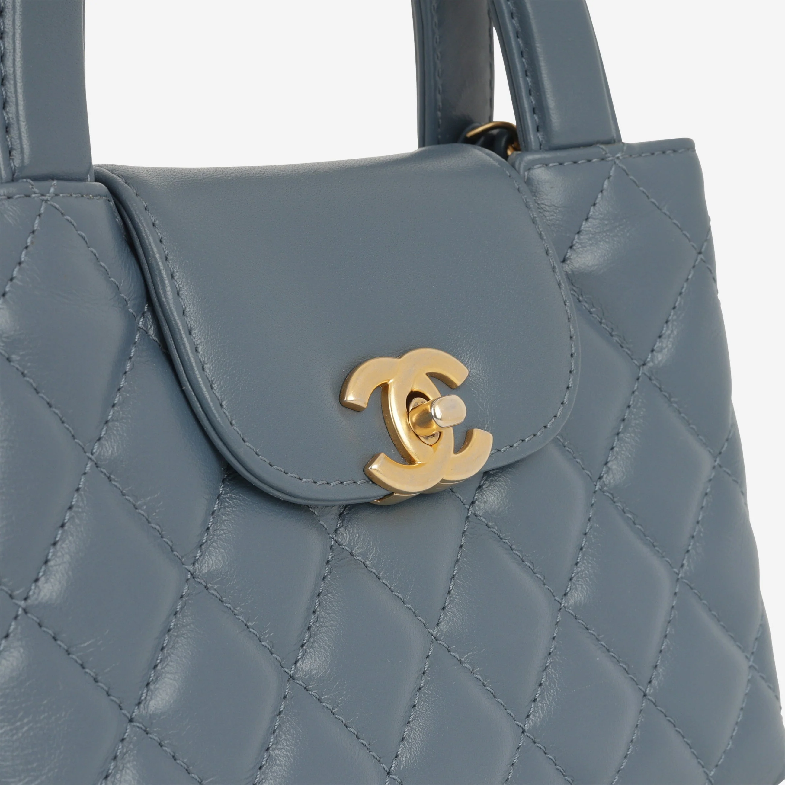 Chanel Small Kelly Re-Edition - Blue Lambskin | Gold Hardware - Image 7