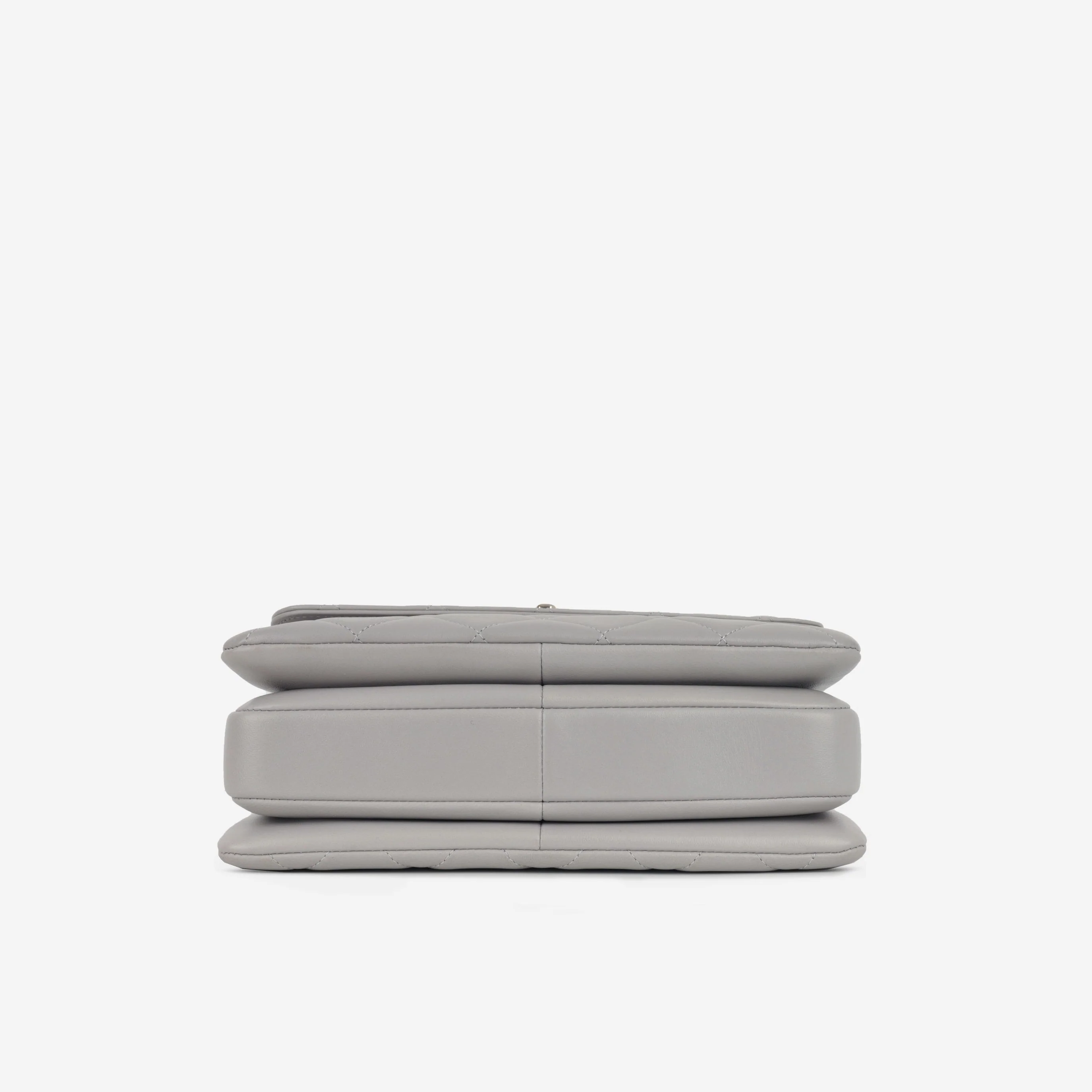 Chanel Small Trendy CC Flap Bag - Light Grey Lambskin | Champagne Gold Hardware - Image 5