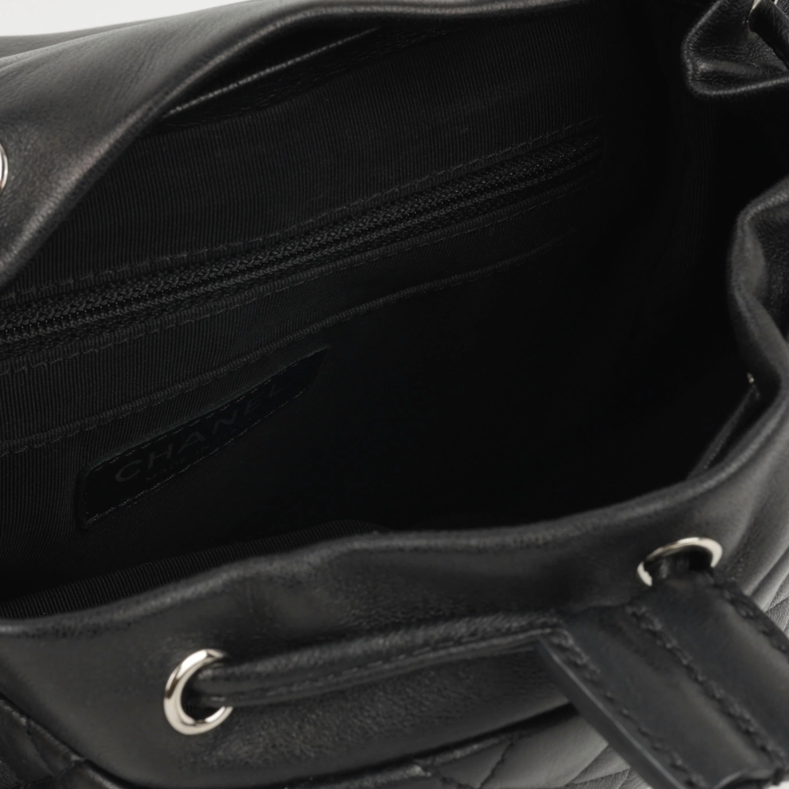 Chanel Small Urban Spirit Backpack - Black Lambskin | Silver Hardware - Image 5