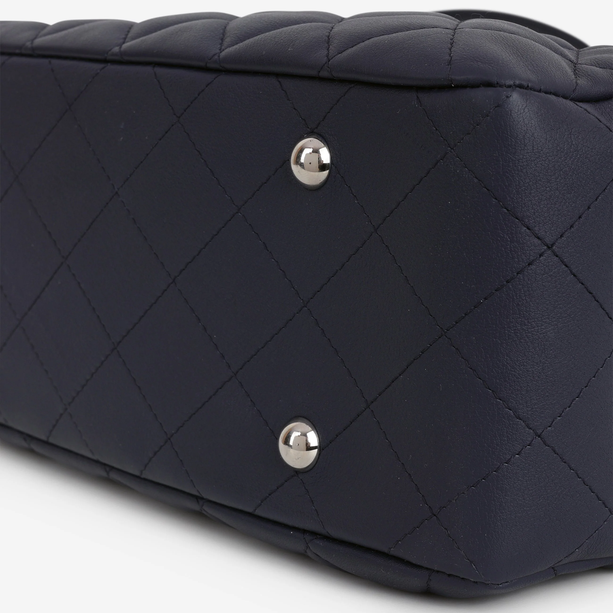 Chanel Timeless CC Shopping Tote - Navy Lambskin | Silver Hardware - Image 10