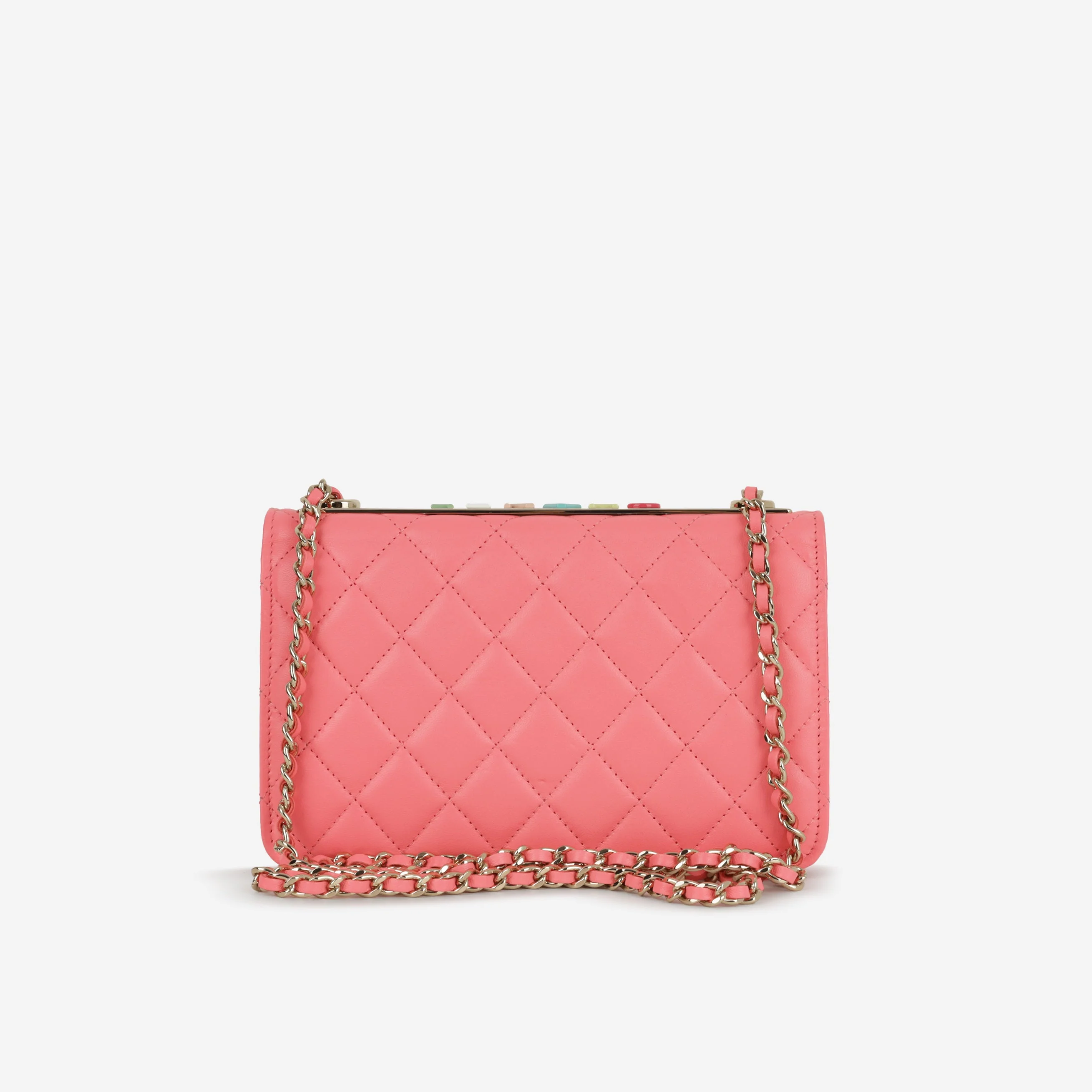 Chanel Trendy Wallet on Chain - Hot Pink Calfskin | Champagne Gold Hardware - Image 3