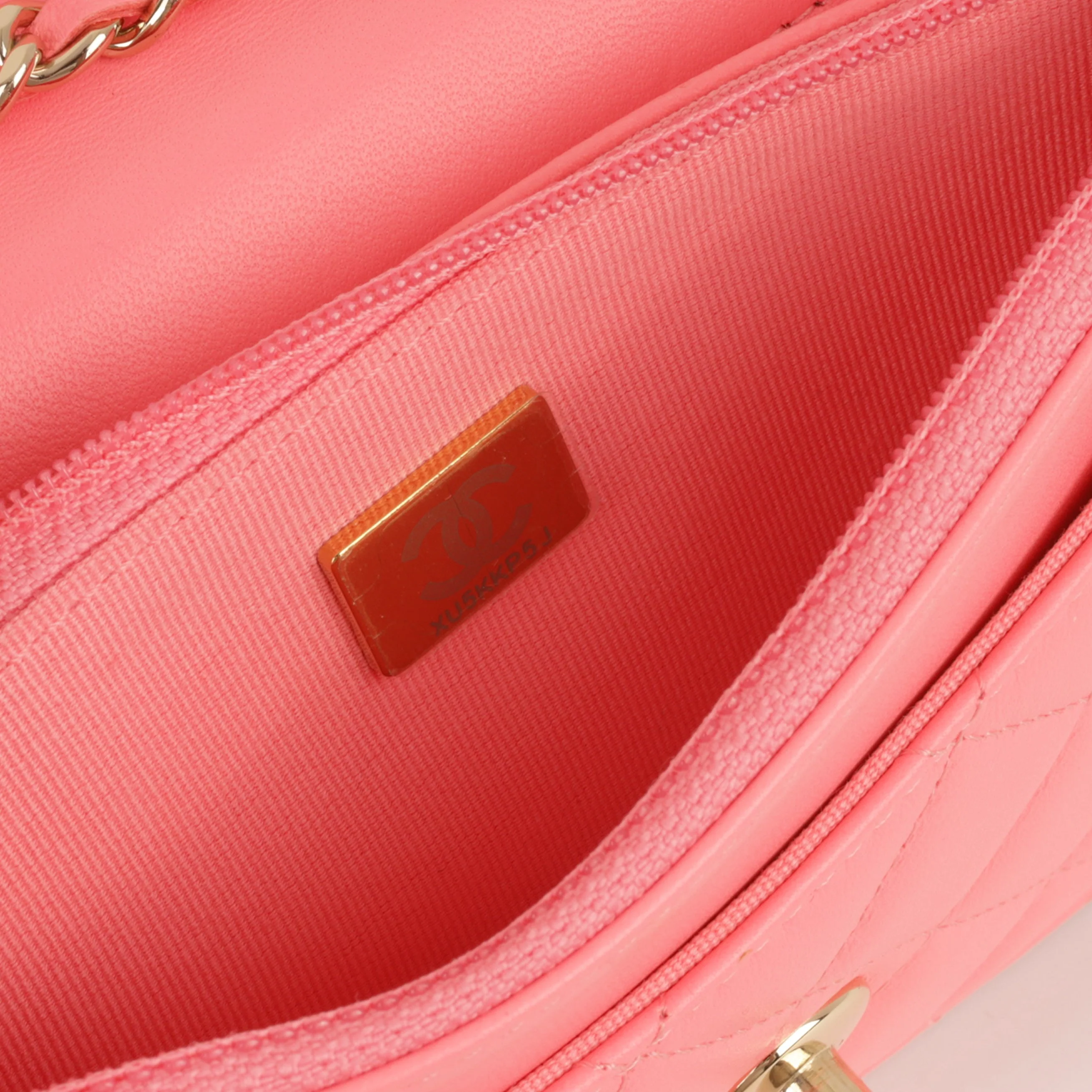 Chanel Trendy Wallet on Chain - Hot Pink Calfskin | Champagne Gold Hardware - Image 9