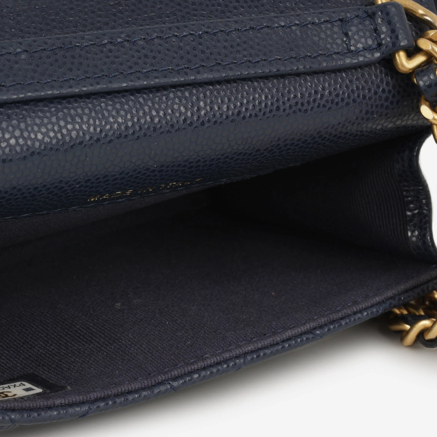 Chanel Twist Your Buttons Coin Purse - Navy Caviar | Gold Hardware - Image 6
