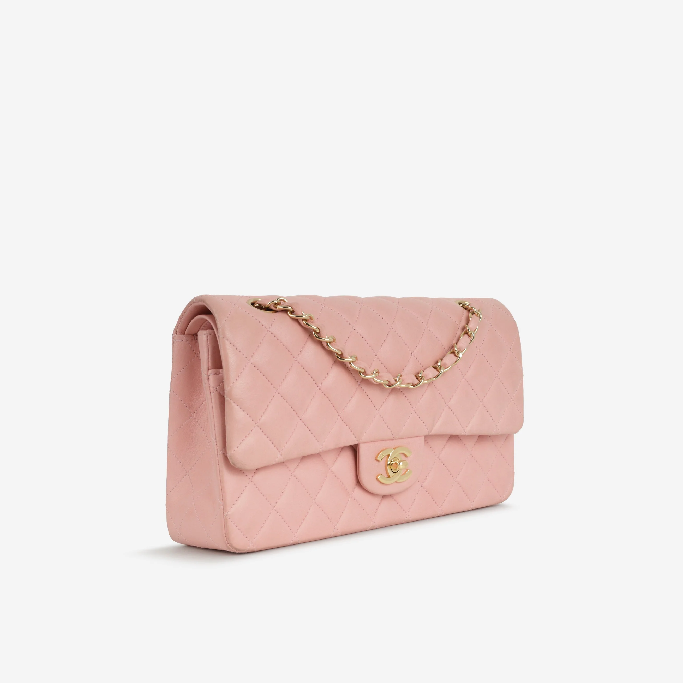 Chanel Vintage Medium Classic Flap - Pink Lambskin | Gold Hardware - Image 2