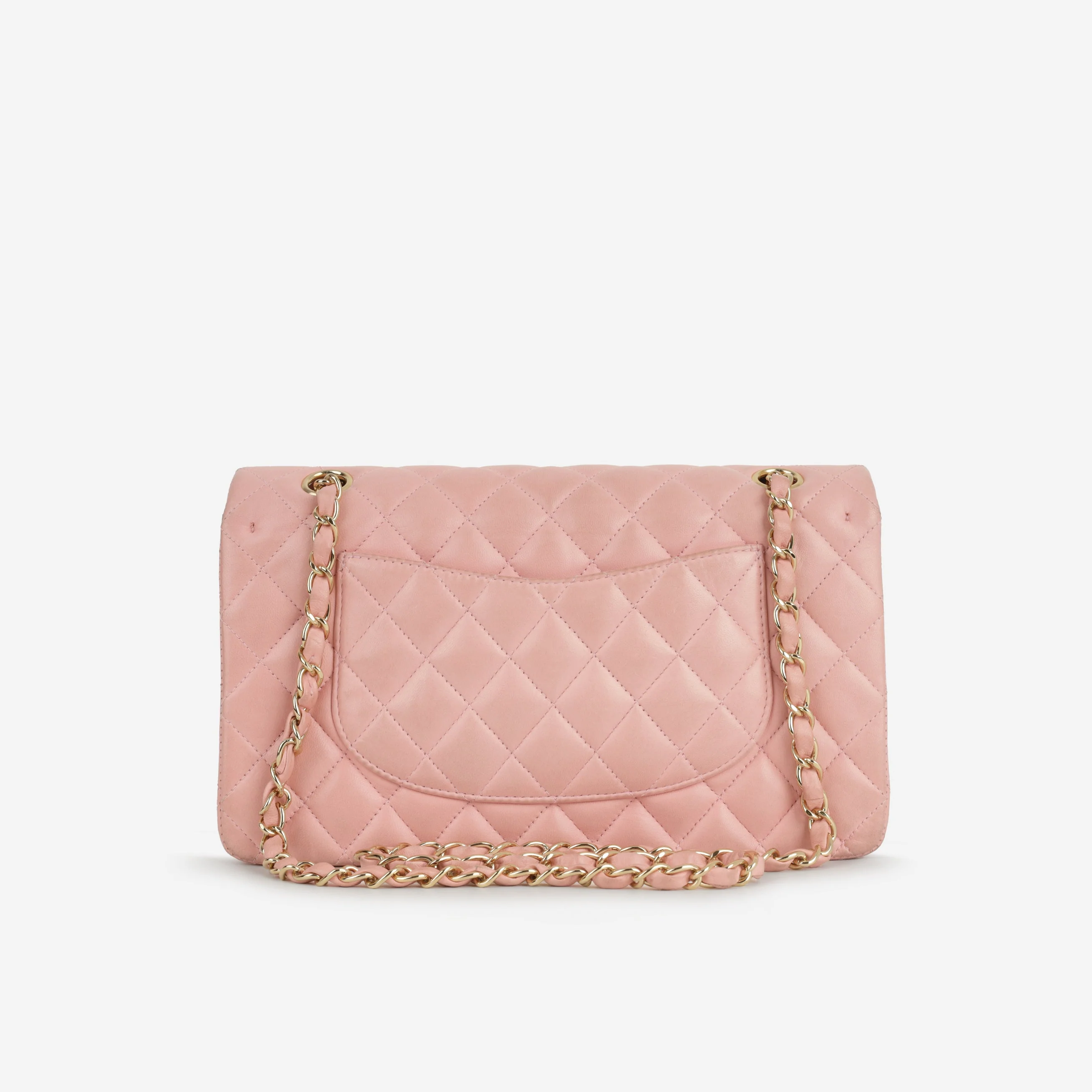Chanel Vintage Medium Classic Flap - Pink Lambskin | Gold Hardware - Image 3