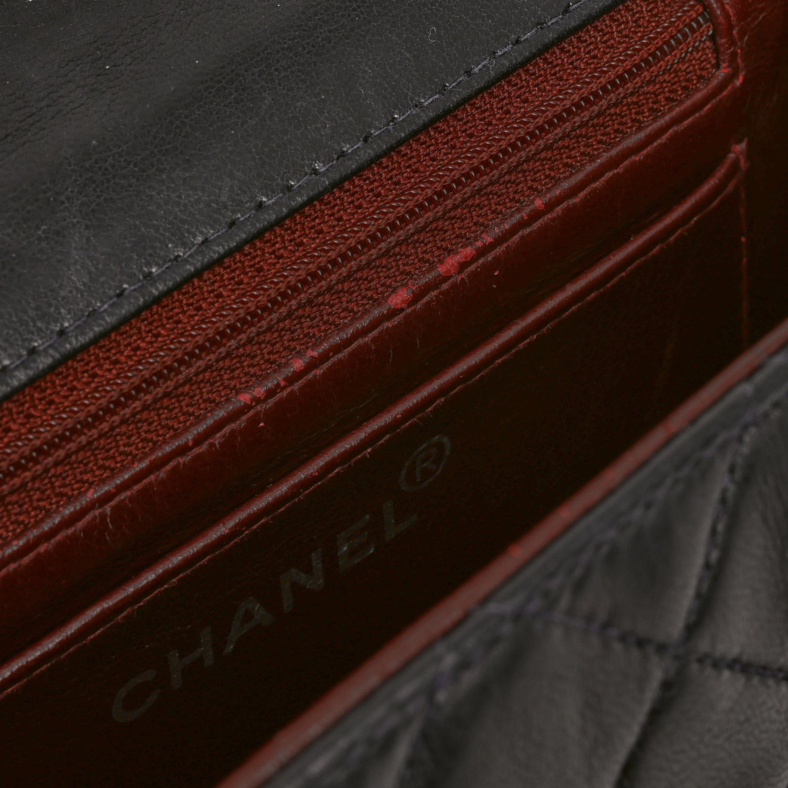 Chanel Vintage Mini Square Flap - Navy Lambskin | Silver Hardware - Image 11