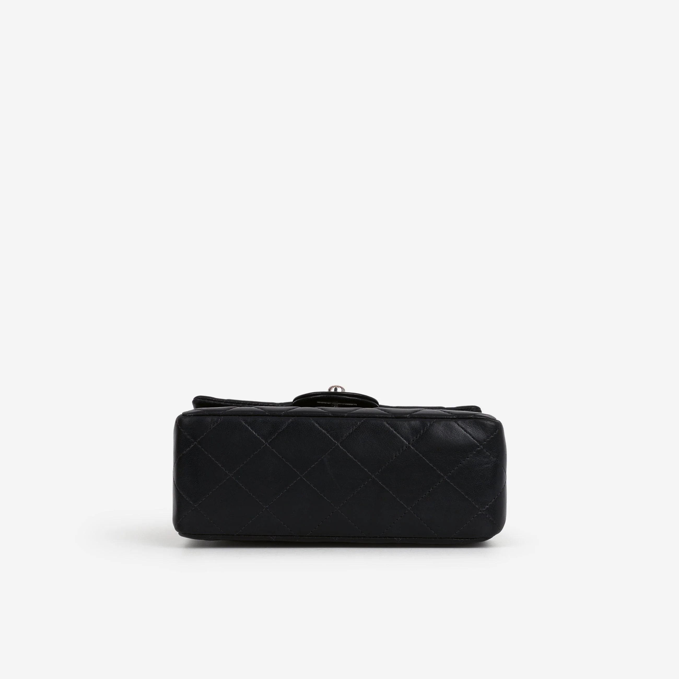 Chanel Vintage Mini Square Flap - Navy Lambskin | Silver Hardware - Image 4