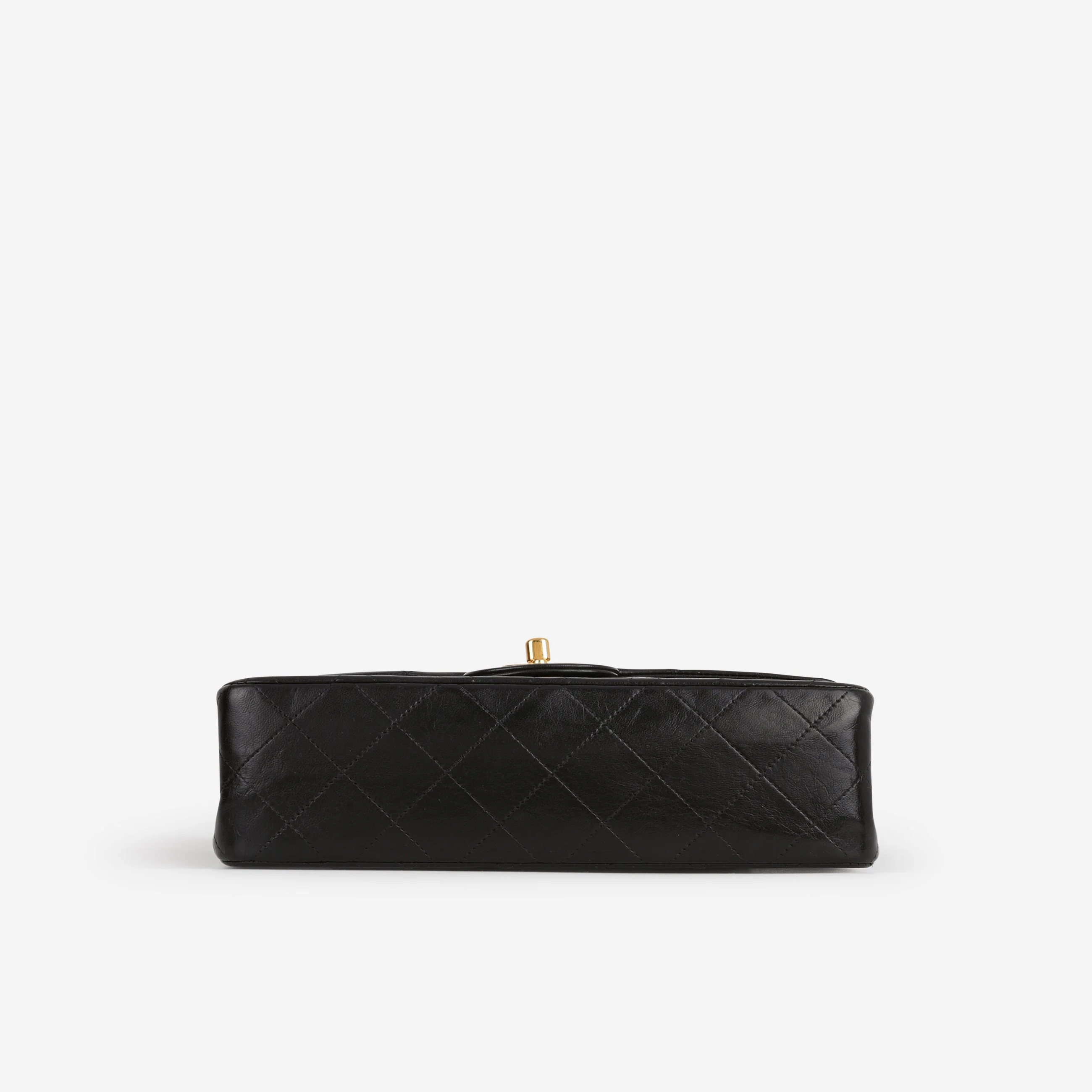 Chanel Vintage Small Classic Flap - Black Lambskin | Gold Hardware - Image 4
