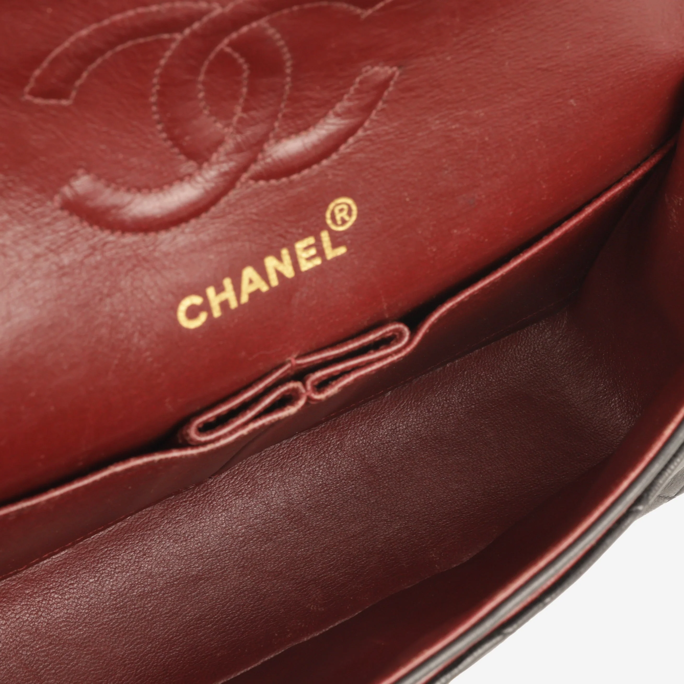 Chanel Vintage Small Classic Flap | Black Lambskin | Gold Hardware - Image 5