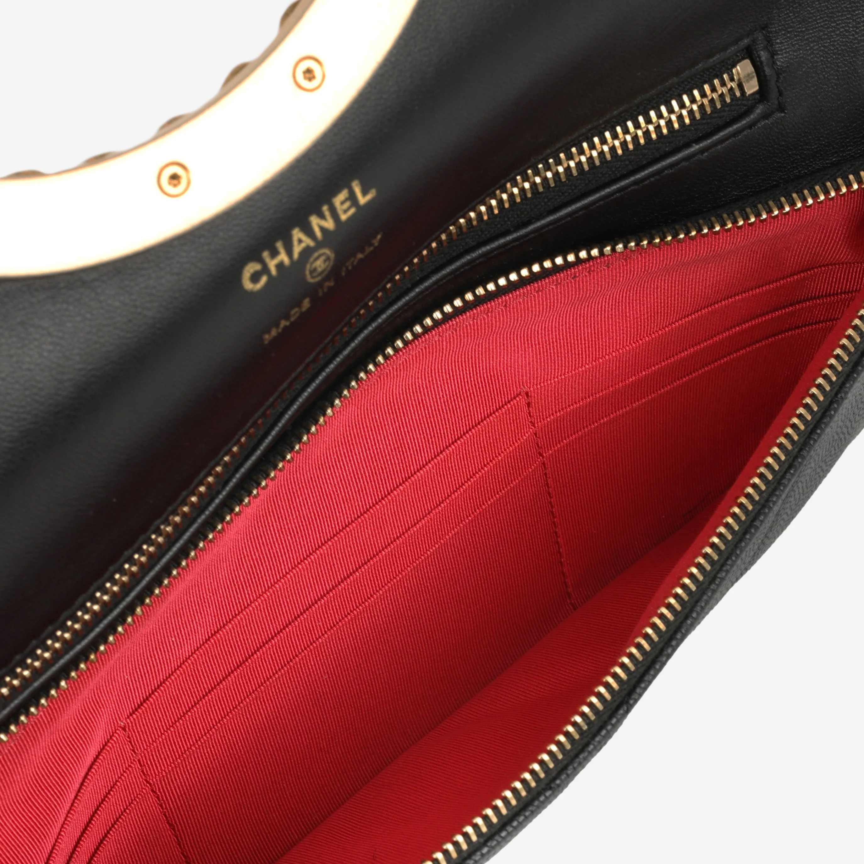 Chanel Woven Chain Handle Clutch - Image 3