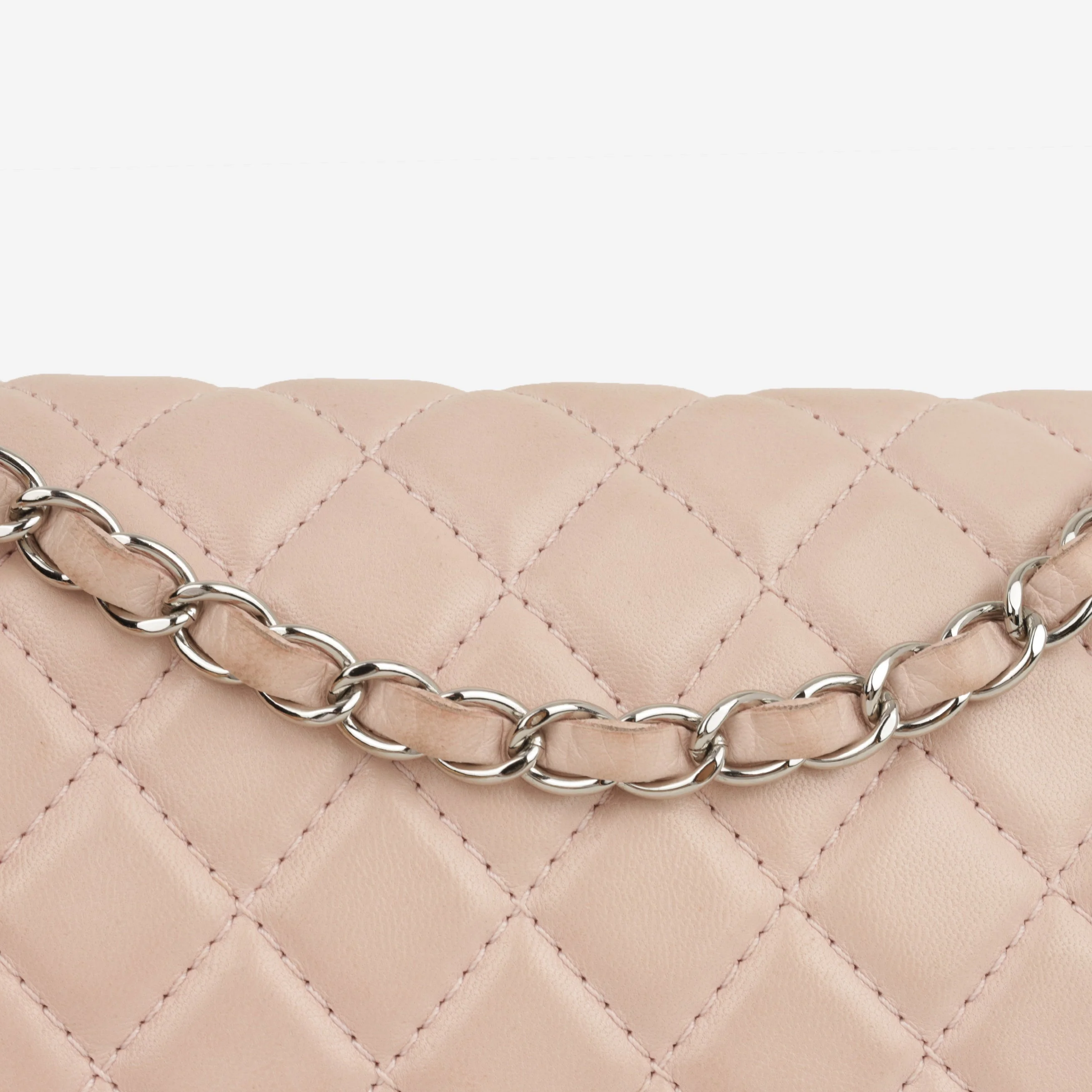 Chanel Seasonal Medium Flap Bag - Pink Lambskin | Silver Hardware - Image 11