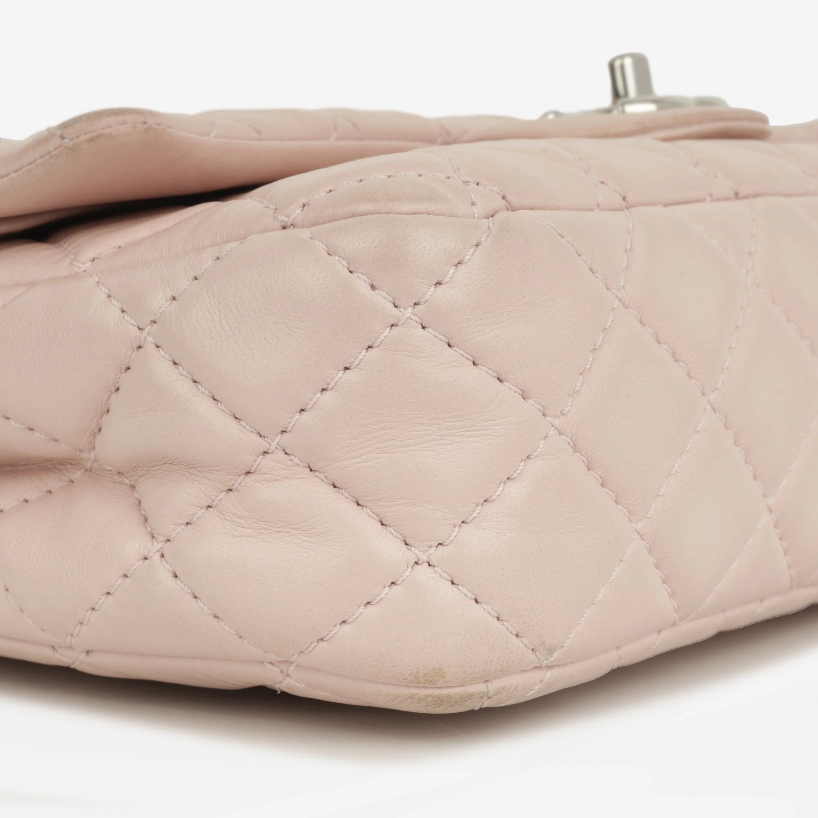 Chanel Seasonal Medium Flap Bag - Pink Lambskin | Silver Hardware - Image 13