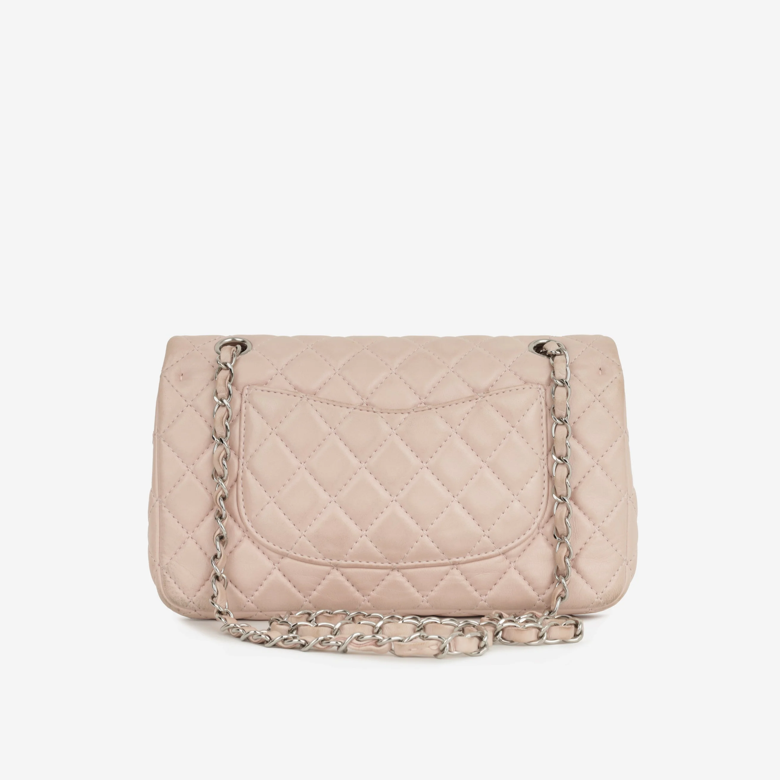 Chanel Seasonal Medium Flap Bag - Pink Lambskin | Silver Hardware - Image 16