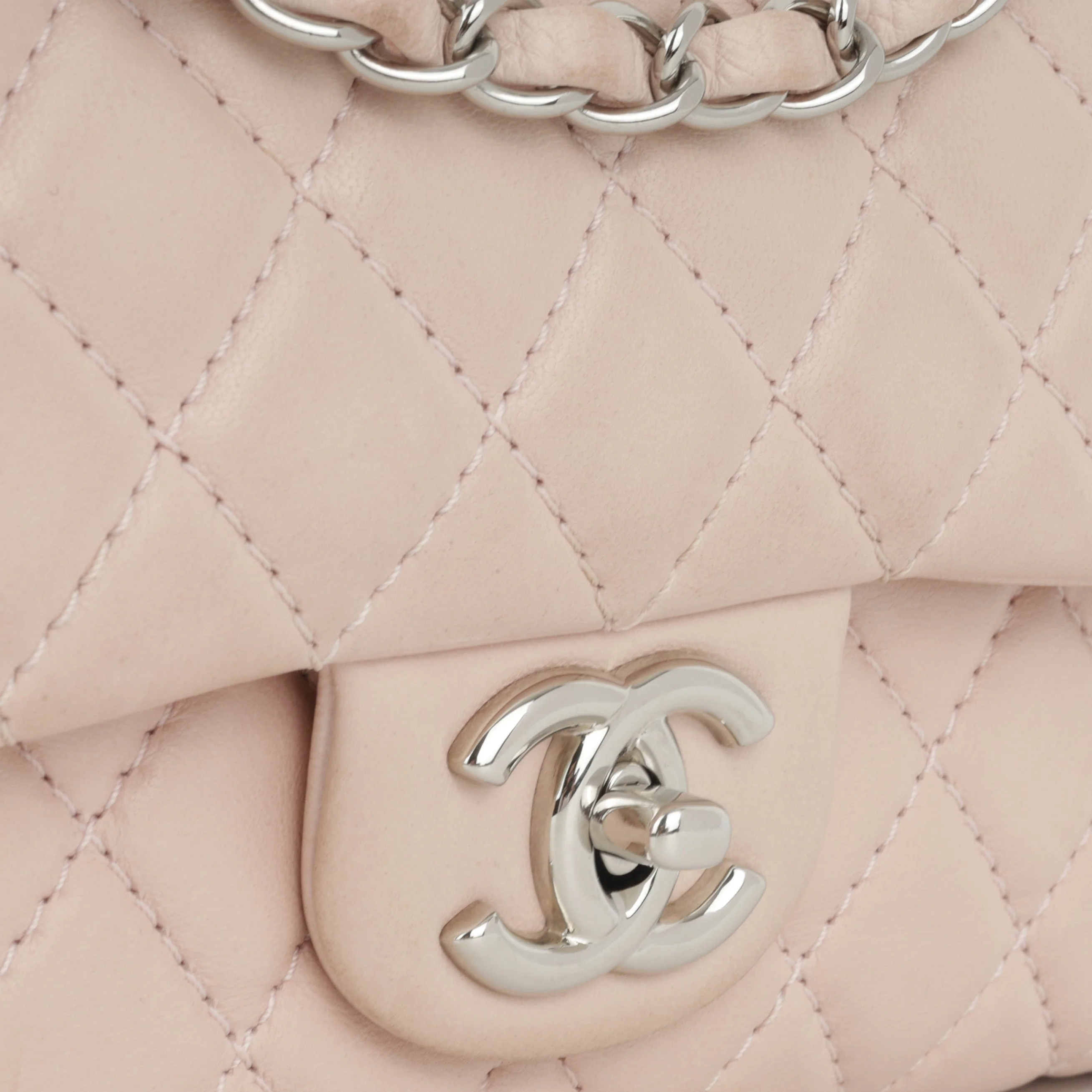 Chanel Seasonal Medium Flap Bag - Pink Lambskin | Silver Hardware - Image 17