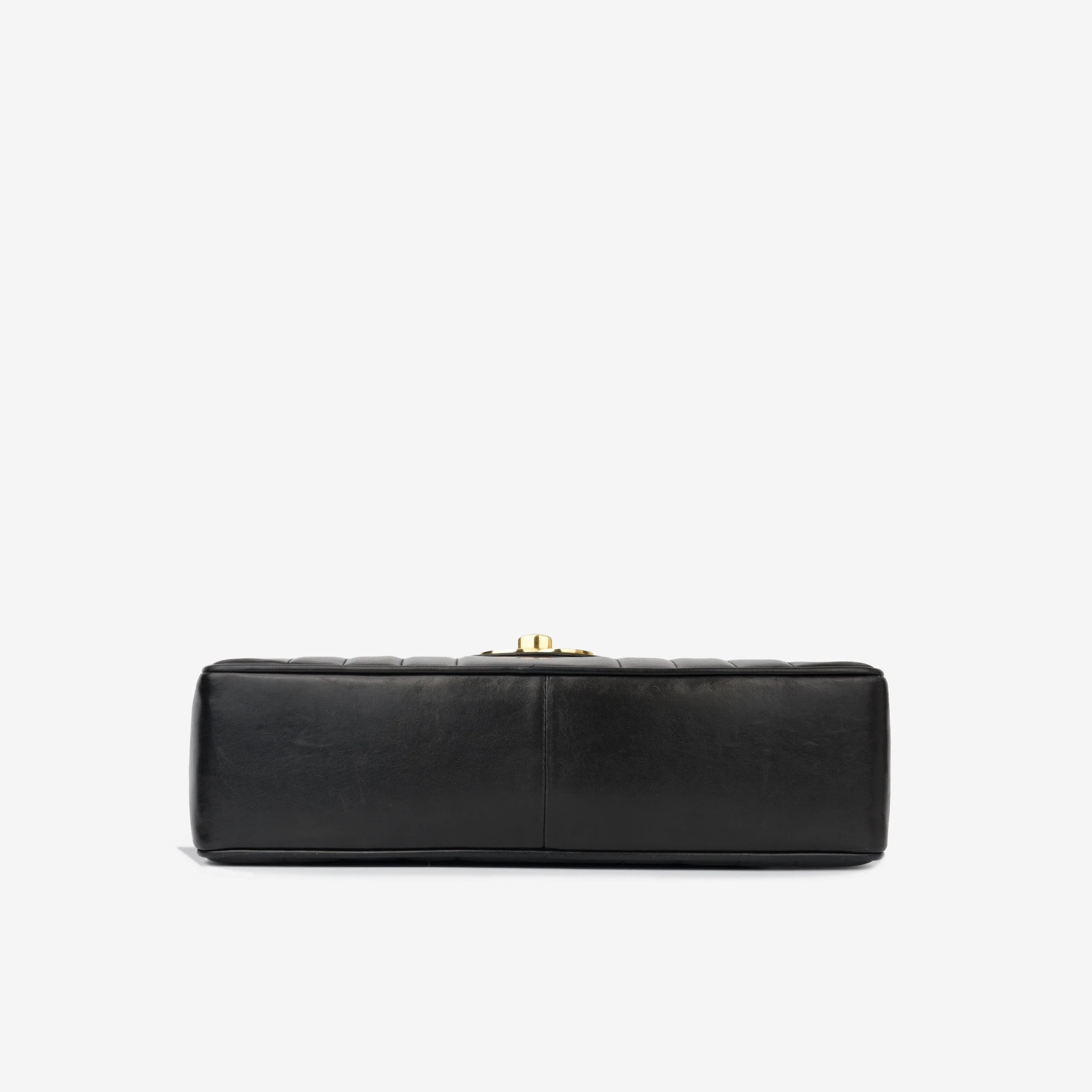 Chanel Vintage Chanel Mademoiselle Flap Bag - Black Vertical Lambskin | Gold Hardware - Image 5