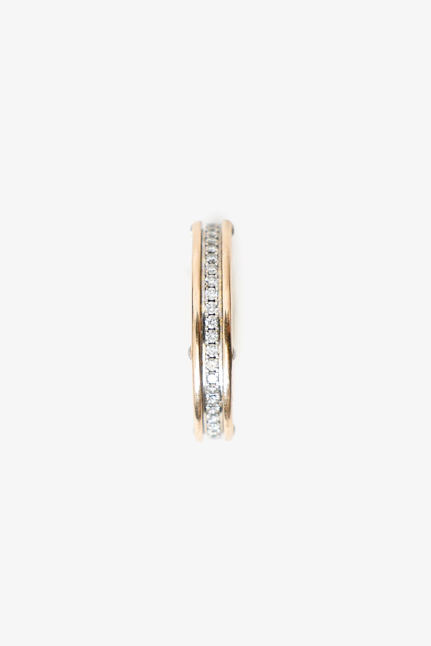 Chimento 18k Rose/White Gold Diamond Aeternitas Rose Gold Band Ring - Image 2