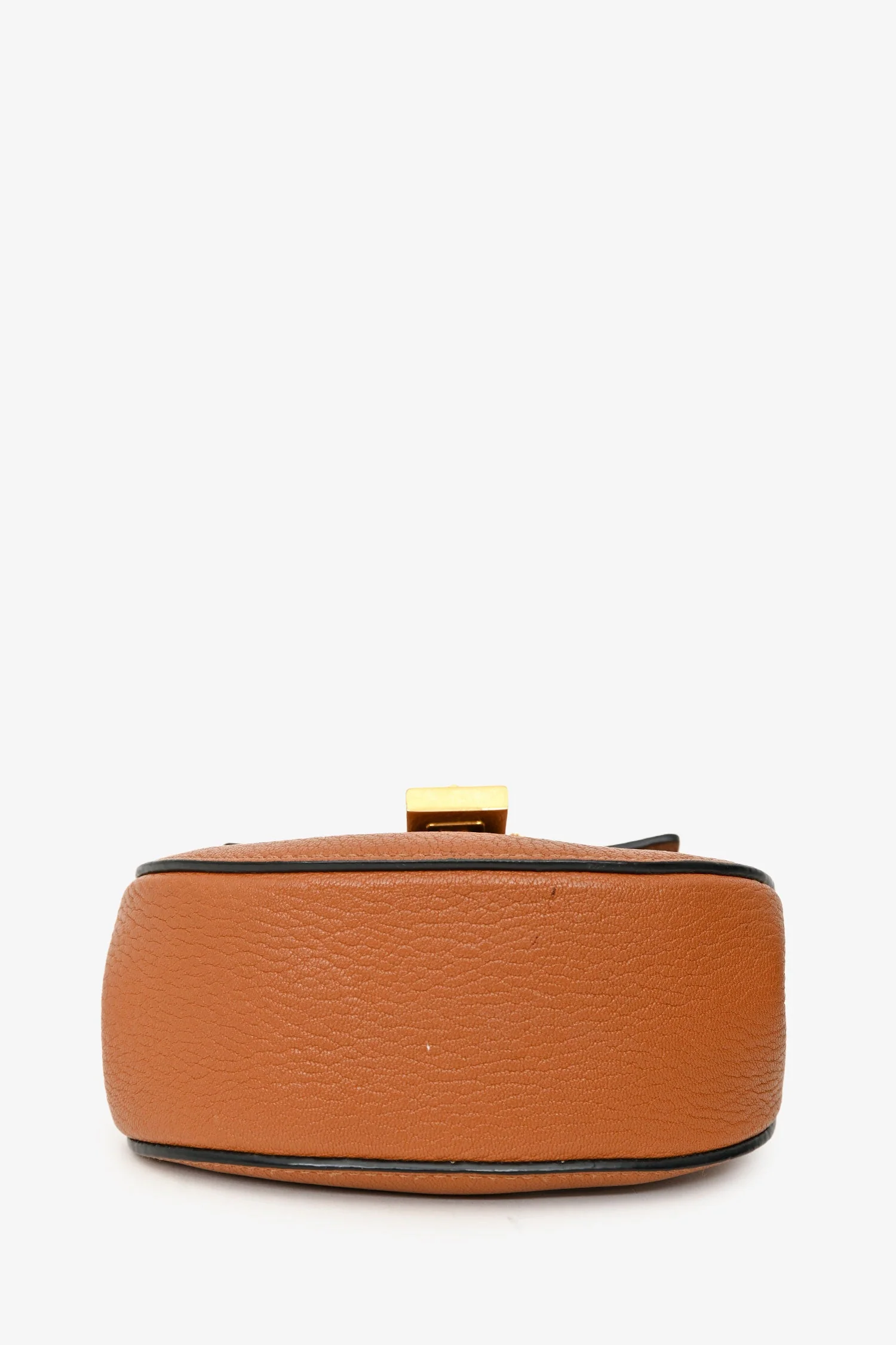 Chloe 2015 Brown Grained Leather Mini 'Drew' Crossbody Bag - Image 5