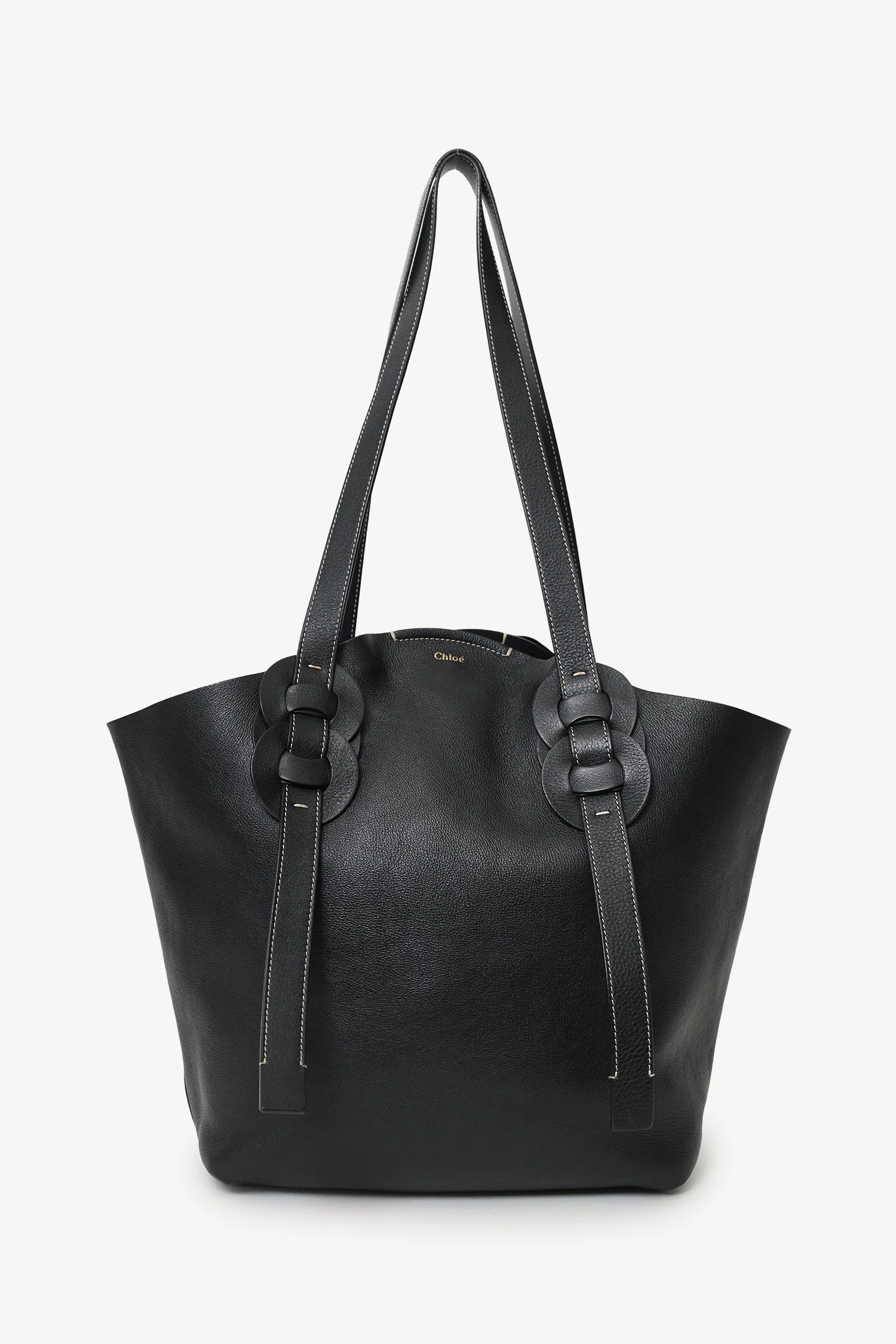 Chloe Black Darryle Tote Bag - Image 6