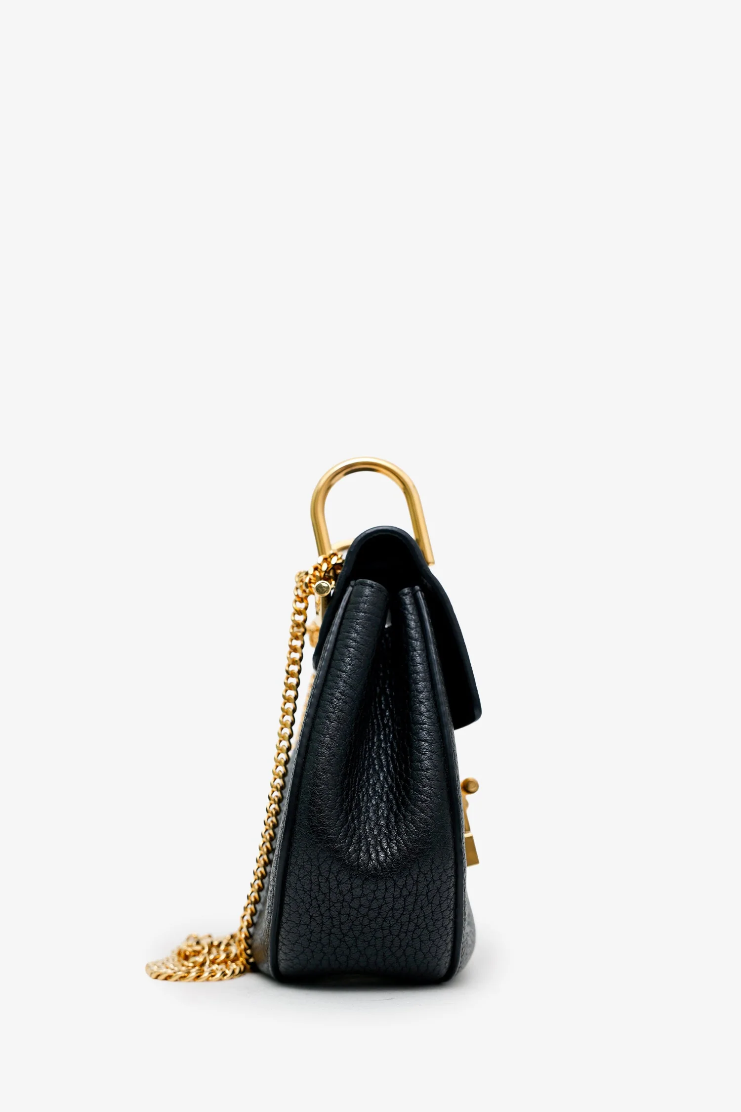 Chloe Black Leather 'Drew' Crossbody Bag - Image 3