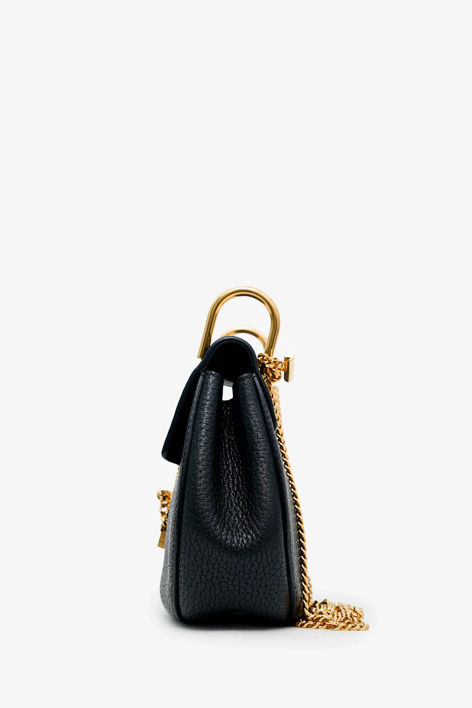 Chloe Black Leather 'Drew' Crossbody Bag - Image 4