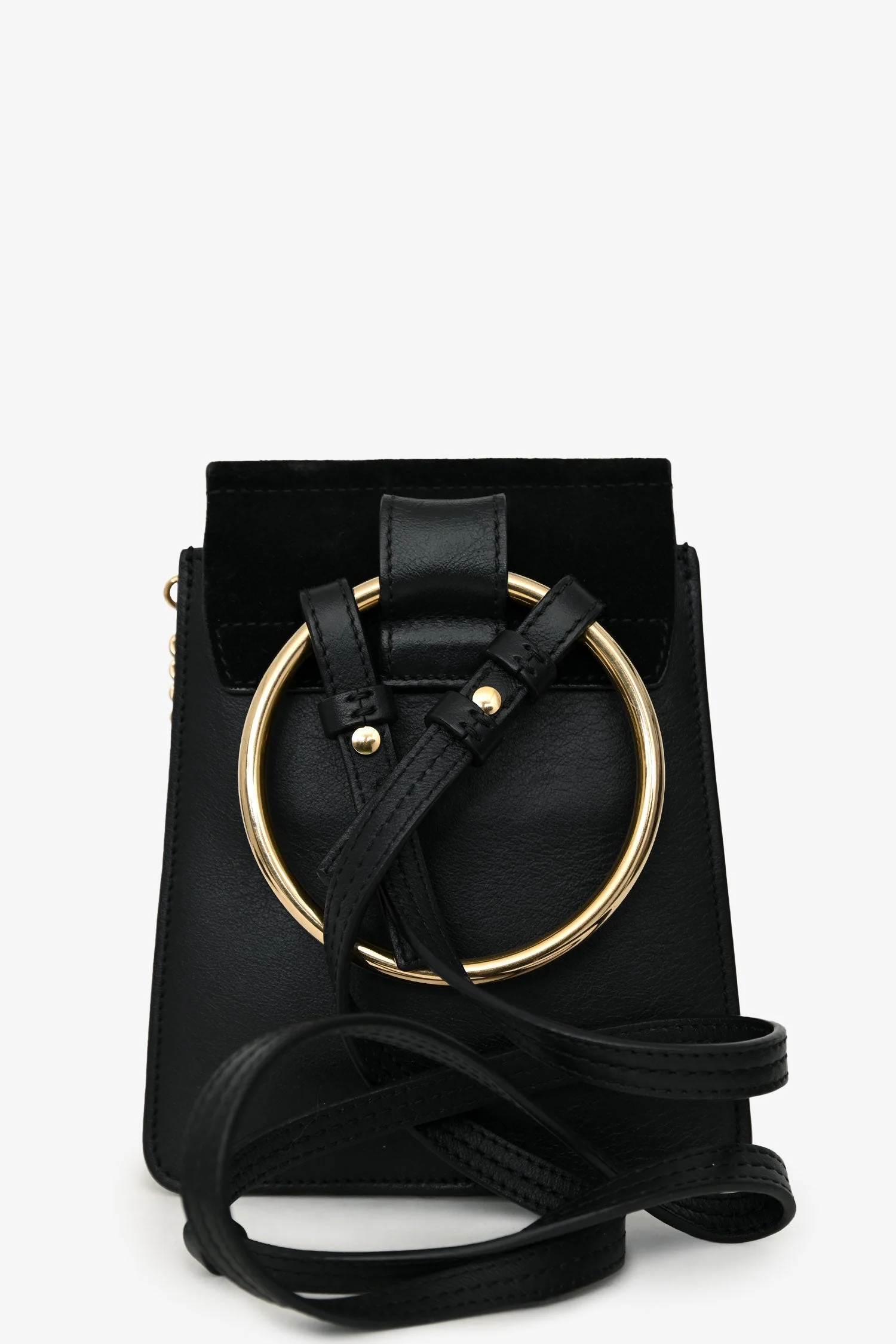 Chloe Black Leather Mini Faye Crossbody Bag - Image 2