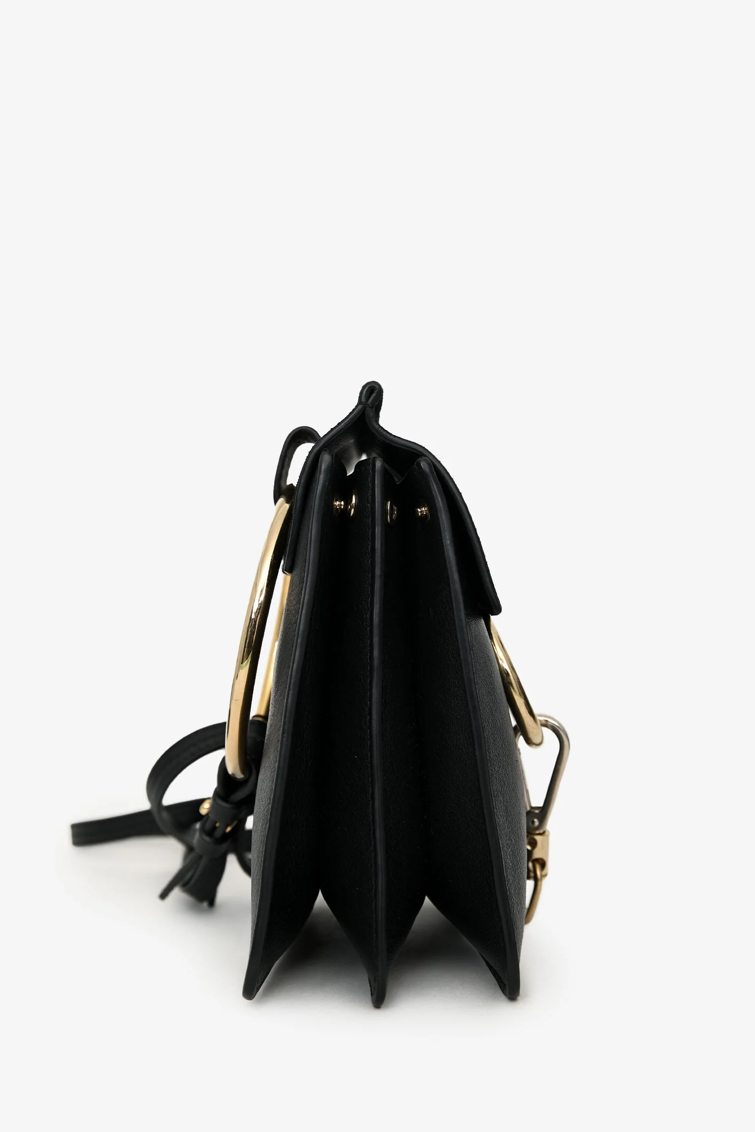 Chloe Black Leather Mini Faye Crossbody Bag - Image 3