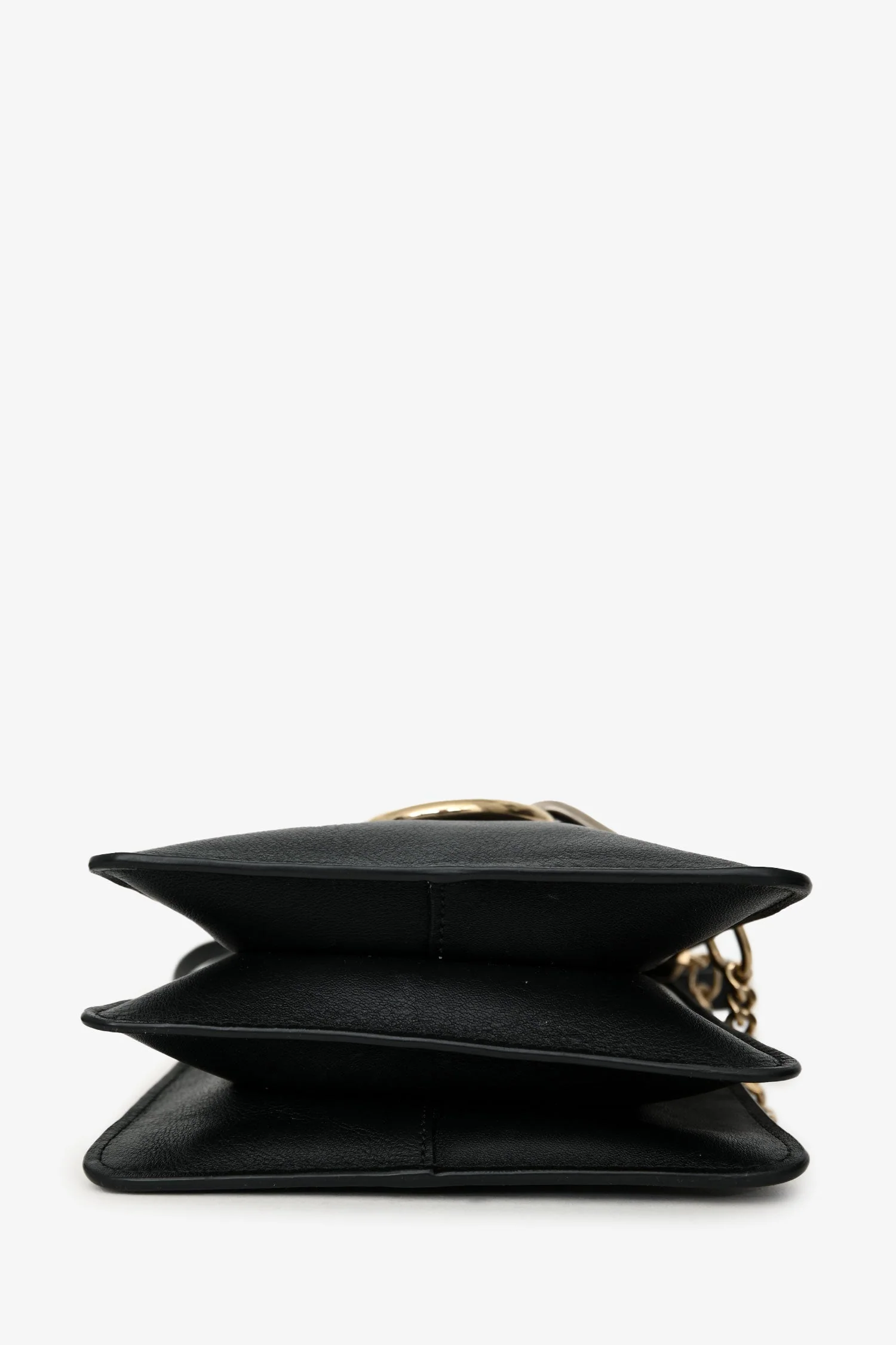 Chloe Black Leather Mini Faye Crossbody Bag - Image 5