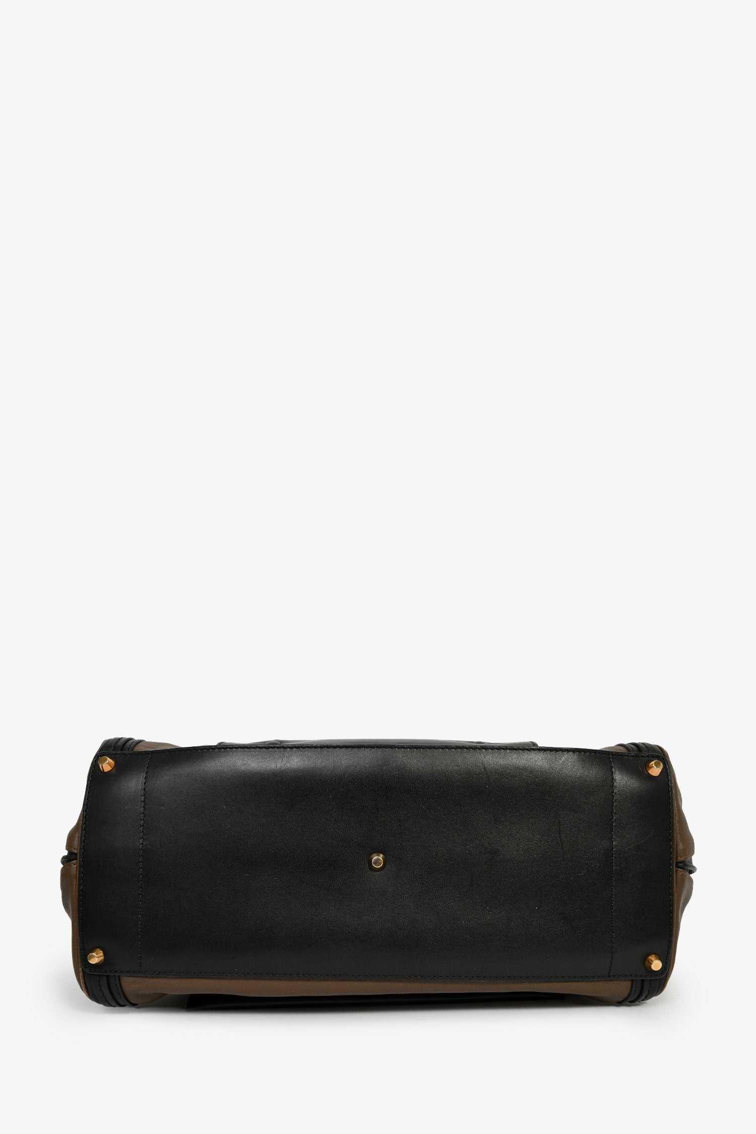 Chloe Brown/Black Leather 'Alice' Top Handle Bag - Image 5