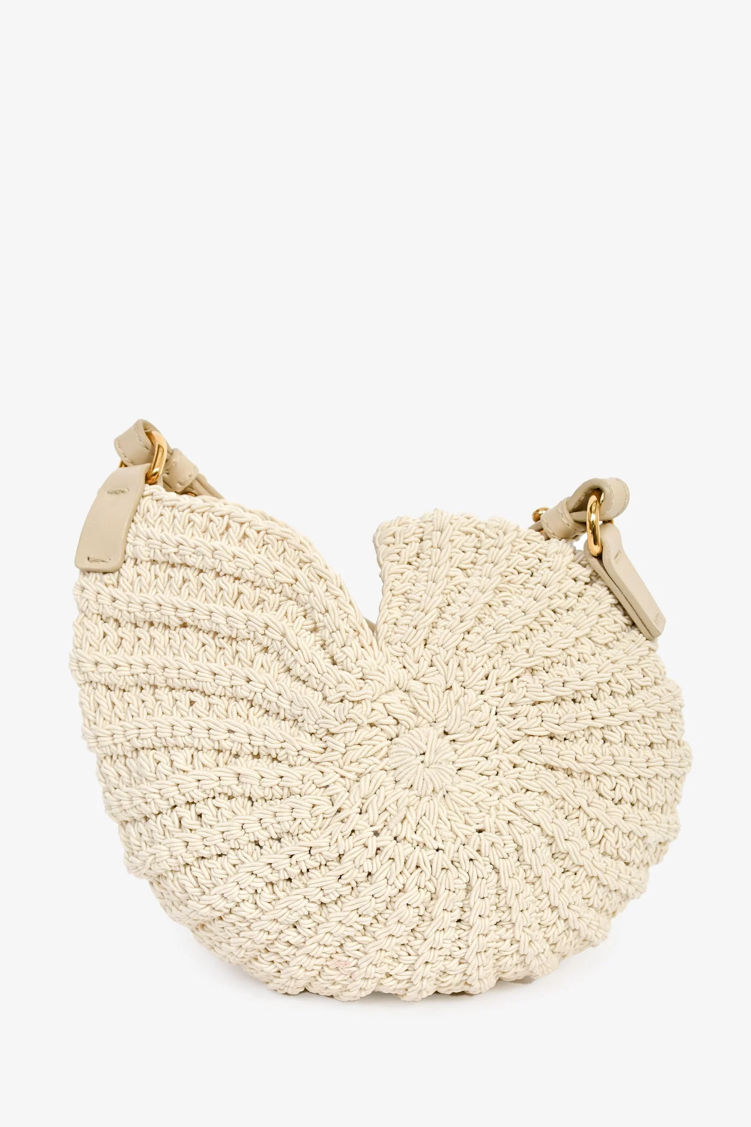 Chloe Cream Crochet 'Sea Treasures' Logo Crossbody Bag - Image 2