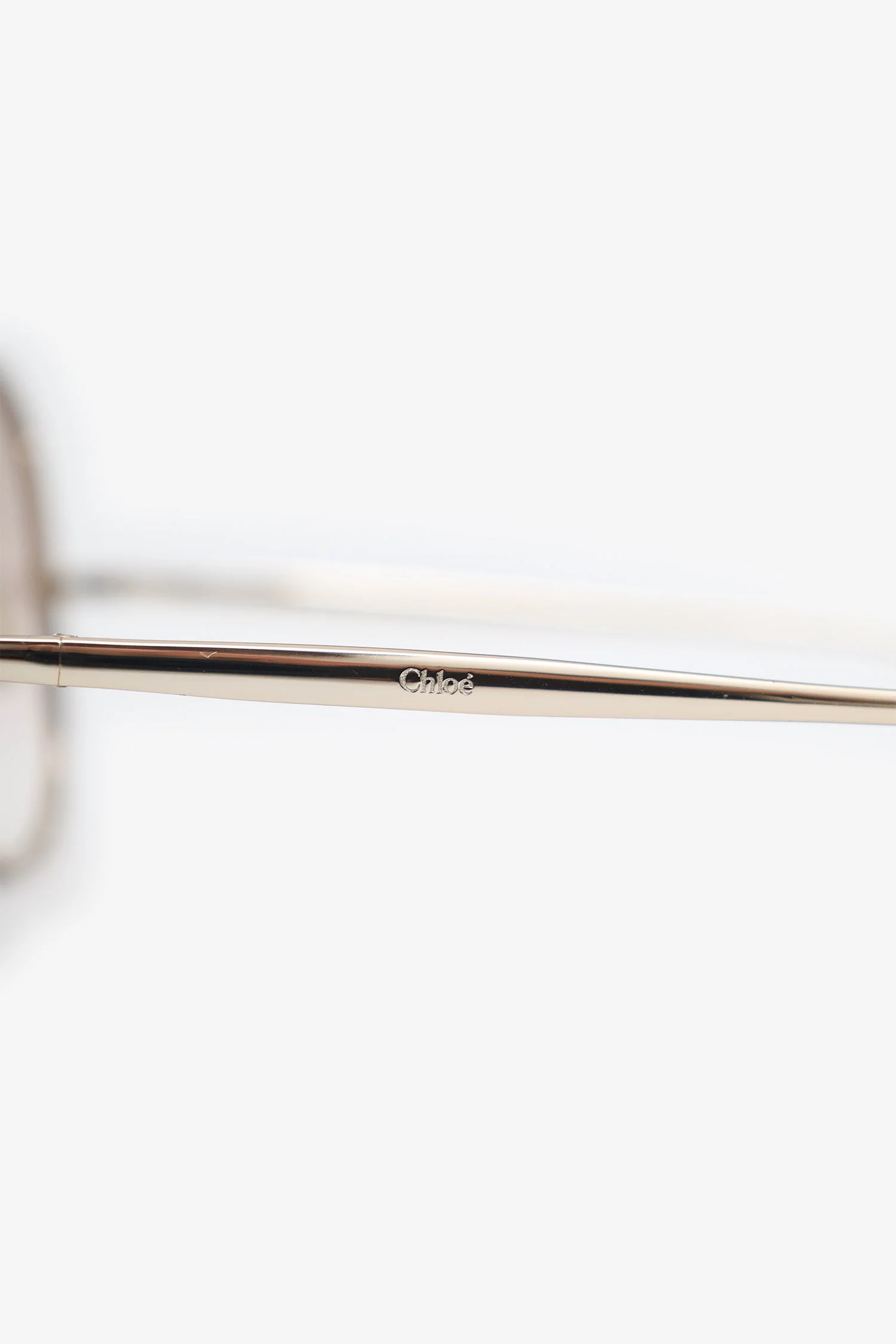 Chloé Gold Tinted Aviator Sunglasses - Image 4