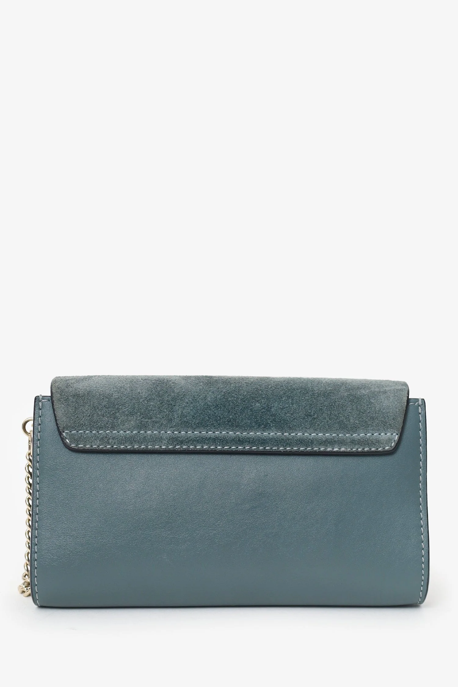 Chloe Green Suede/Leather Small Faye Bag - Image 3